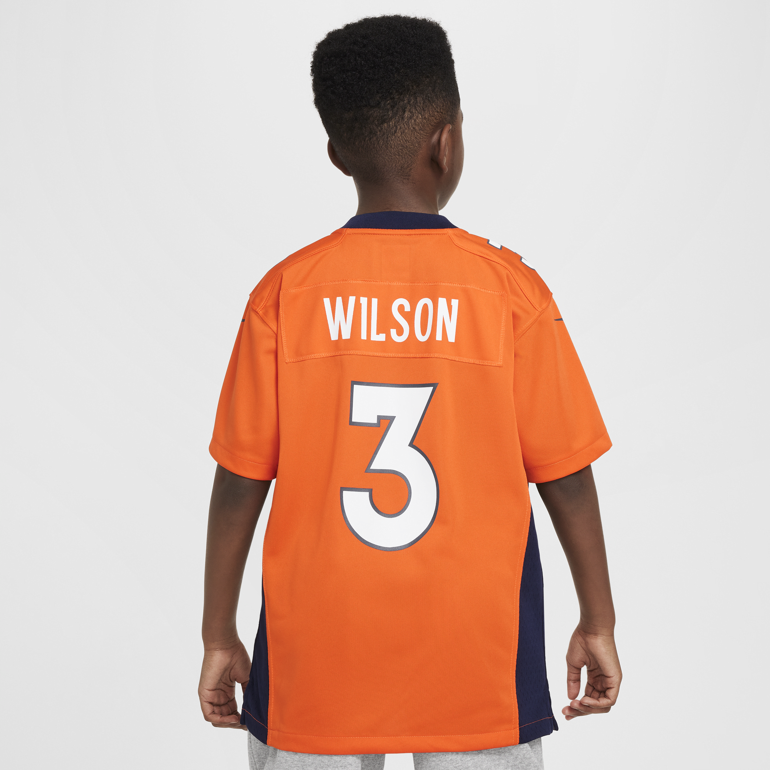 Nike NFL Denver Broncos (Russell Wilson) American football-wedstrijdjersey voor kids Oranje
