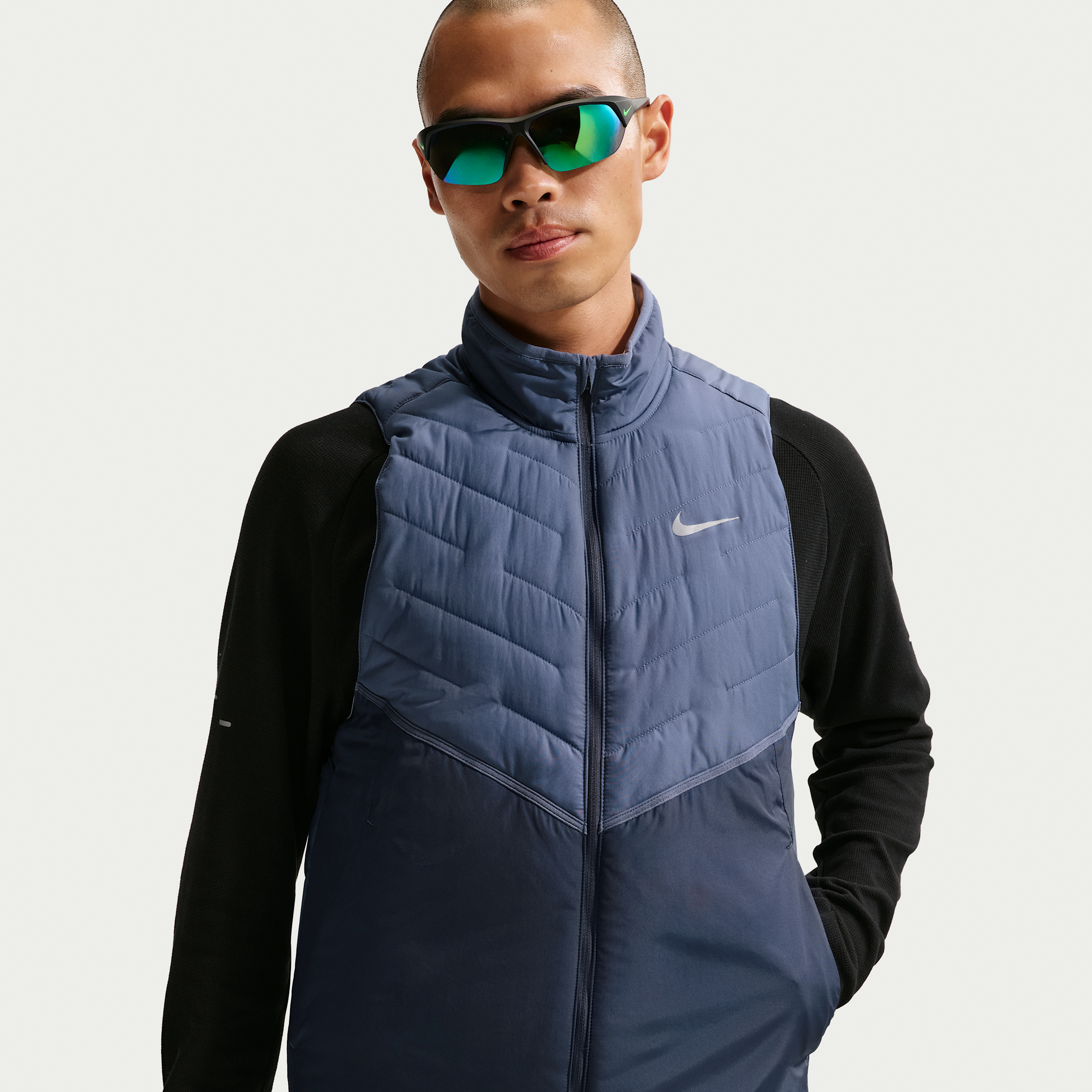 Gilet da running con imbottitura sintetica Nike Therma-FIT Repel – Uomo - Blu
