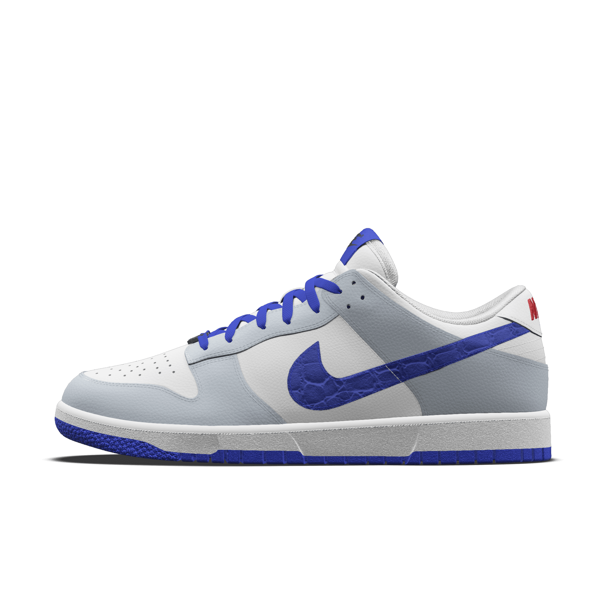 Sapatilhas personalizáveis Nike Dunk Low Unlocked By You - Cinzento - 2640686426