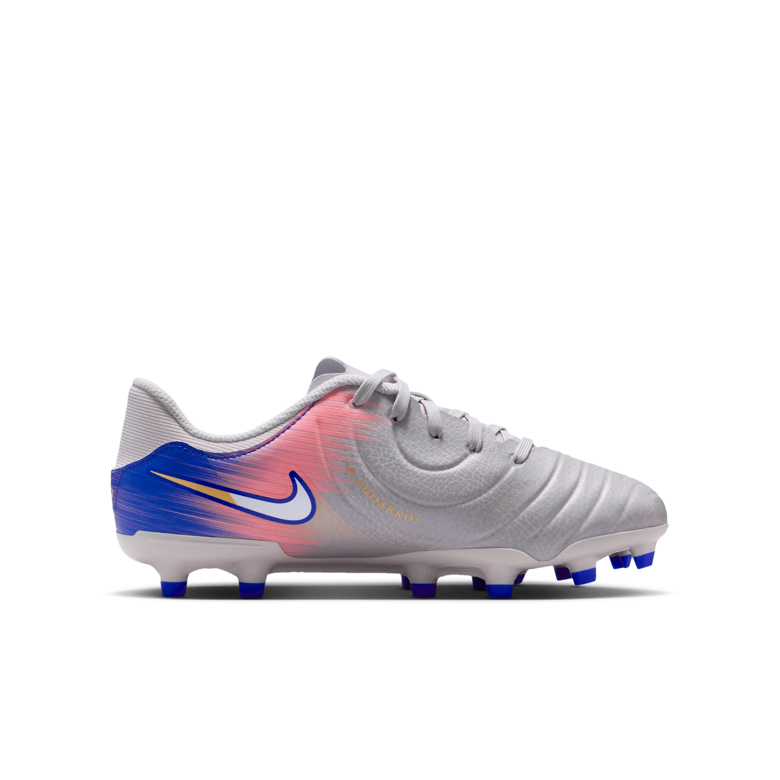 Thumbnail - Nike United Jr. Tiempo Legend 10 Academy Low-Top-Fußballschuh für verschiedene Böden (ältere Kinder) - Grau