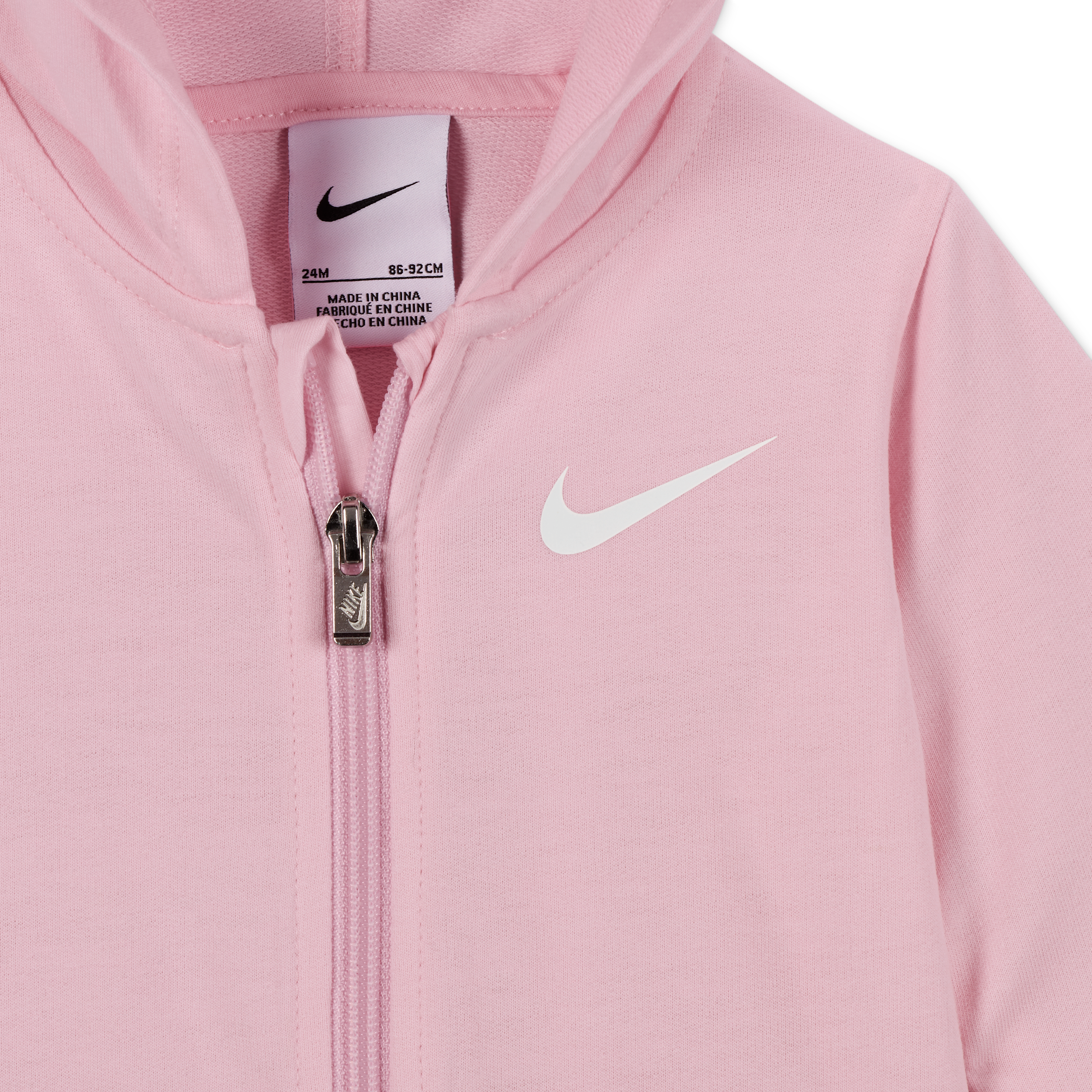 Thumbnail - Nike Essentials Hooded Coverall Overall (Babys) - Pink