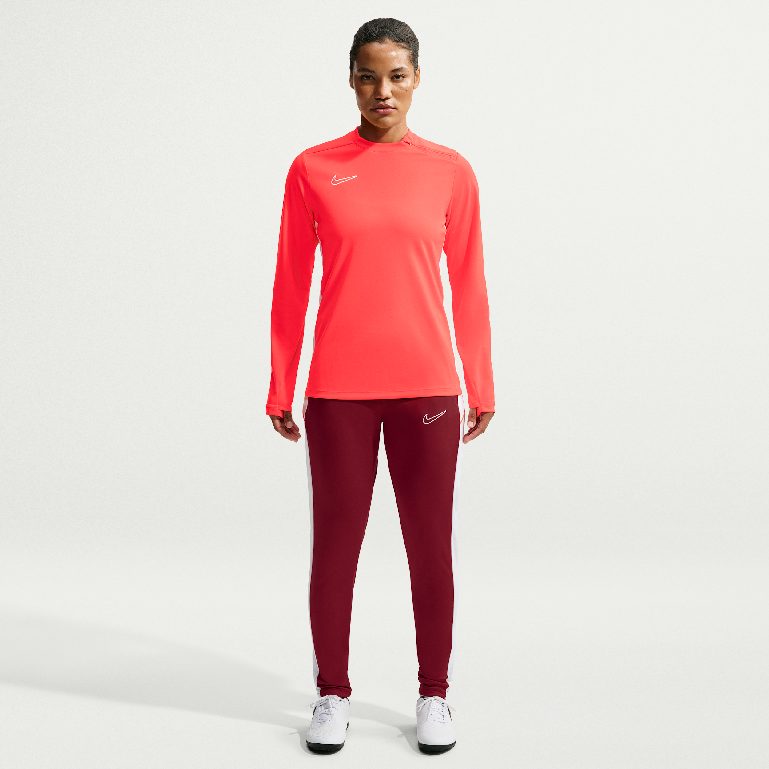 Nike Academy-fodboldbukser Dri-FIT-fodboldbukser til kvinder - rød