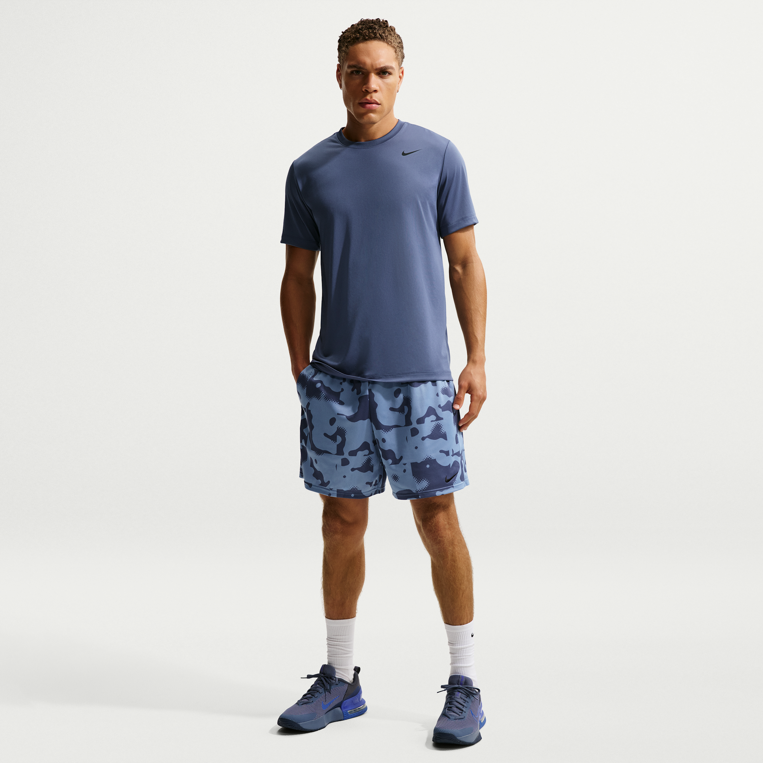 Thumbnail - Nike Trainingsshorts (Herren, ca. 18 cm) - Blau