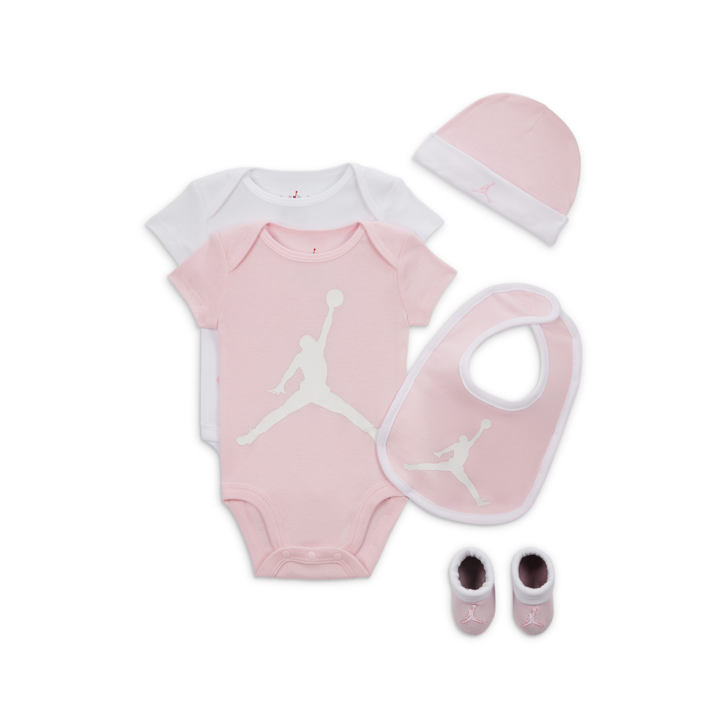 Thumbnail - Jordan 5-Piece Core Gift Set fünfteiliges Bodysuit-Set für Babys - Pink