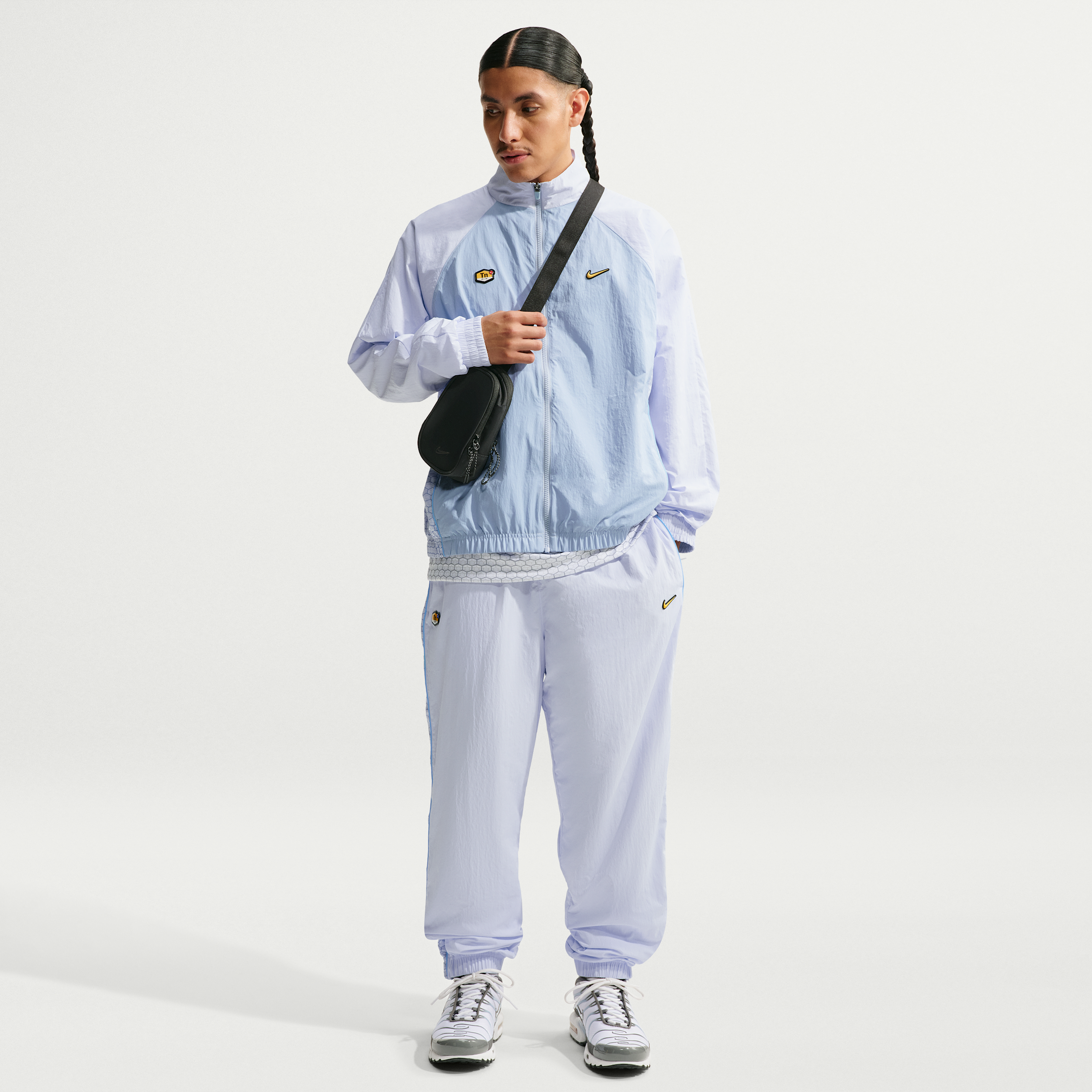 Vævede Nike -bukser til mænd - grå