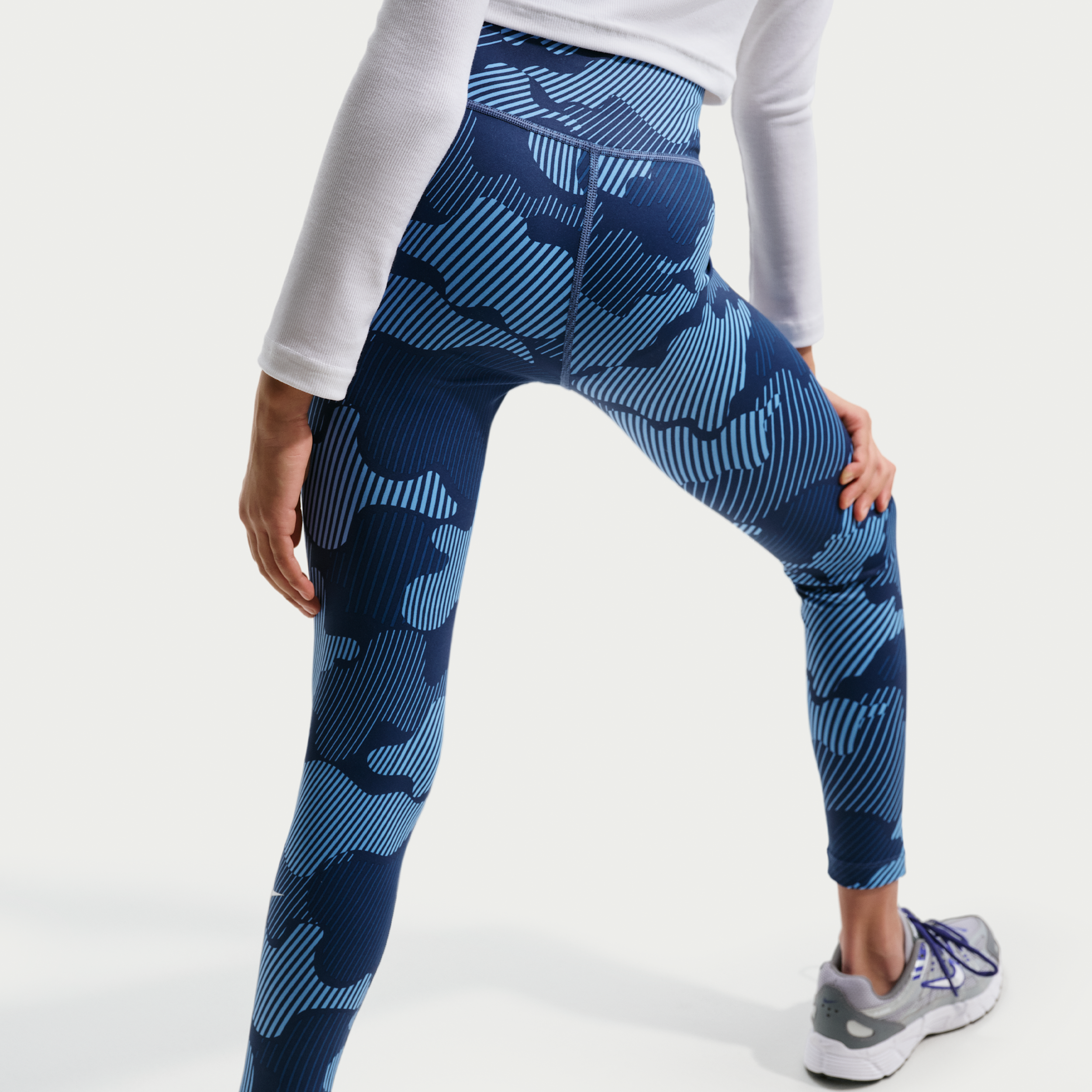 Thumbnail - Nike One Dri-FIT-Leggings für ältere Kinder (Mädchen) - Blau
