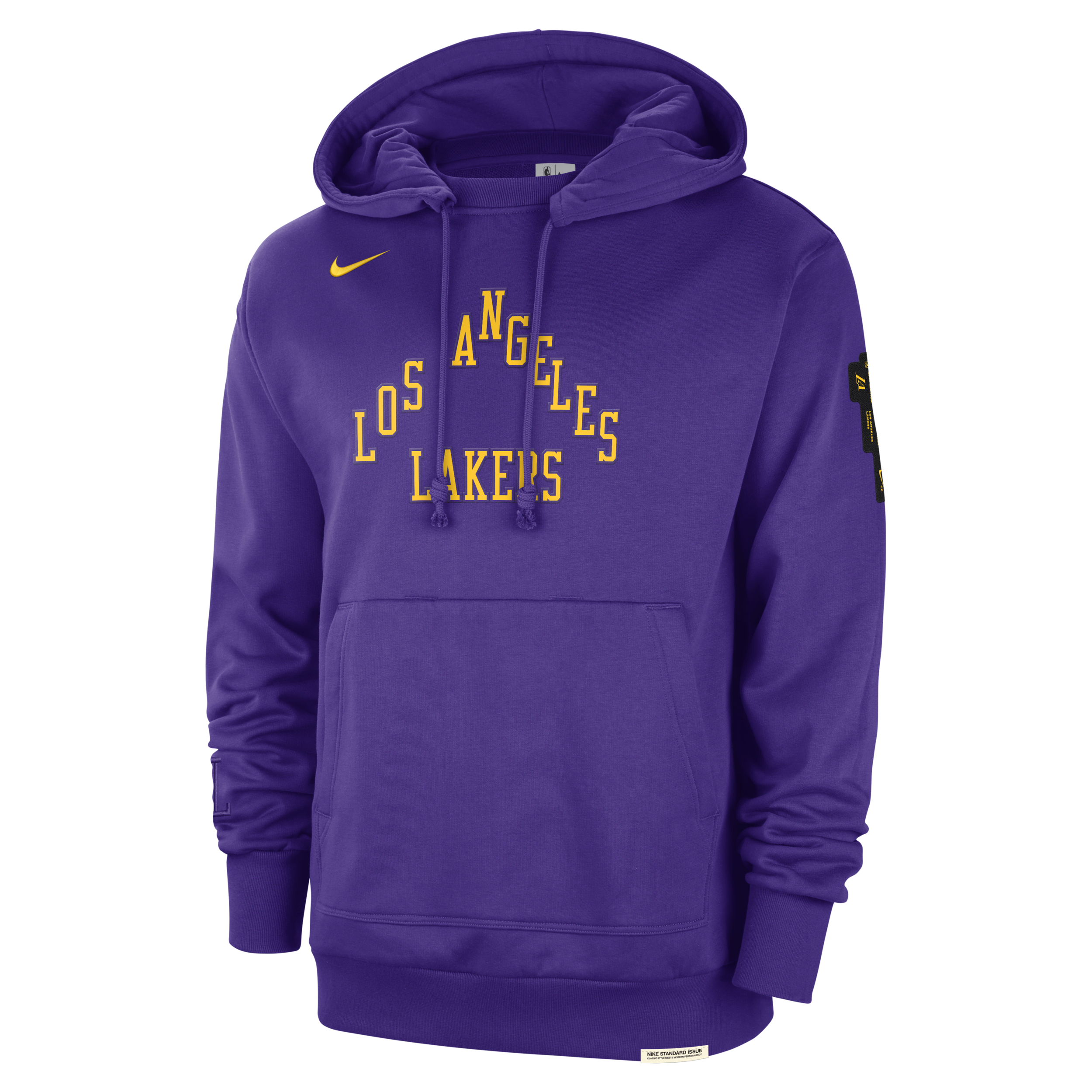 Nike Los Angeles Lakers Standard Issue 2023 24 City Edition NBA Courtside hoodie voor heren Paars