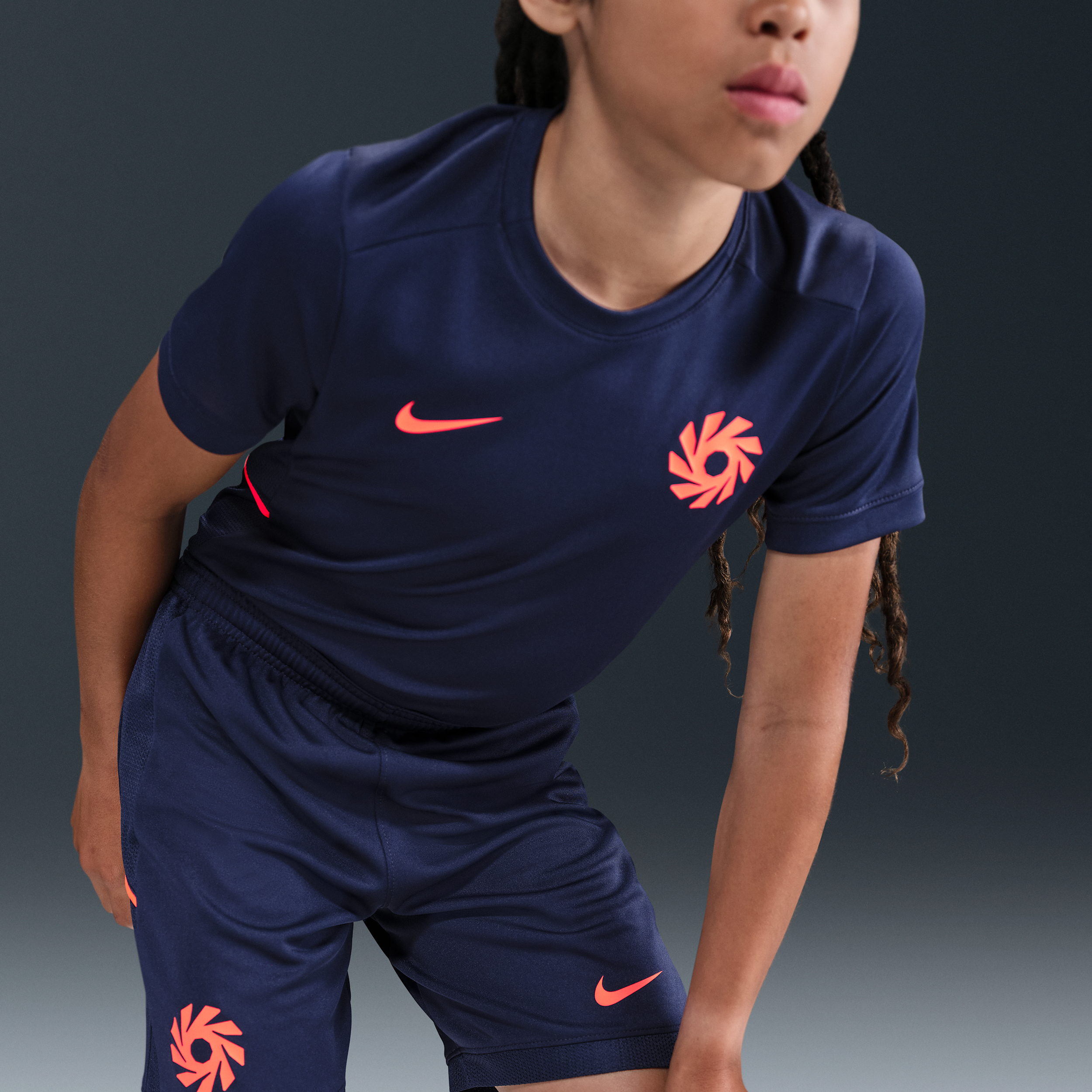 Thumbnail - Erling Haaland Academy Dri-FIT Fußballshorts (ältere Kinder) - Blau