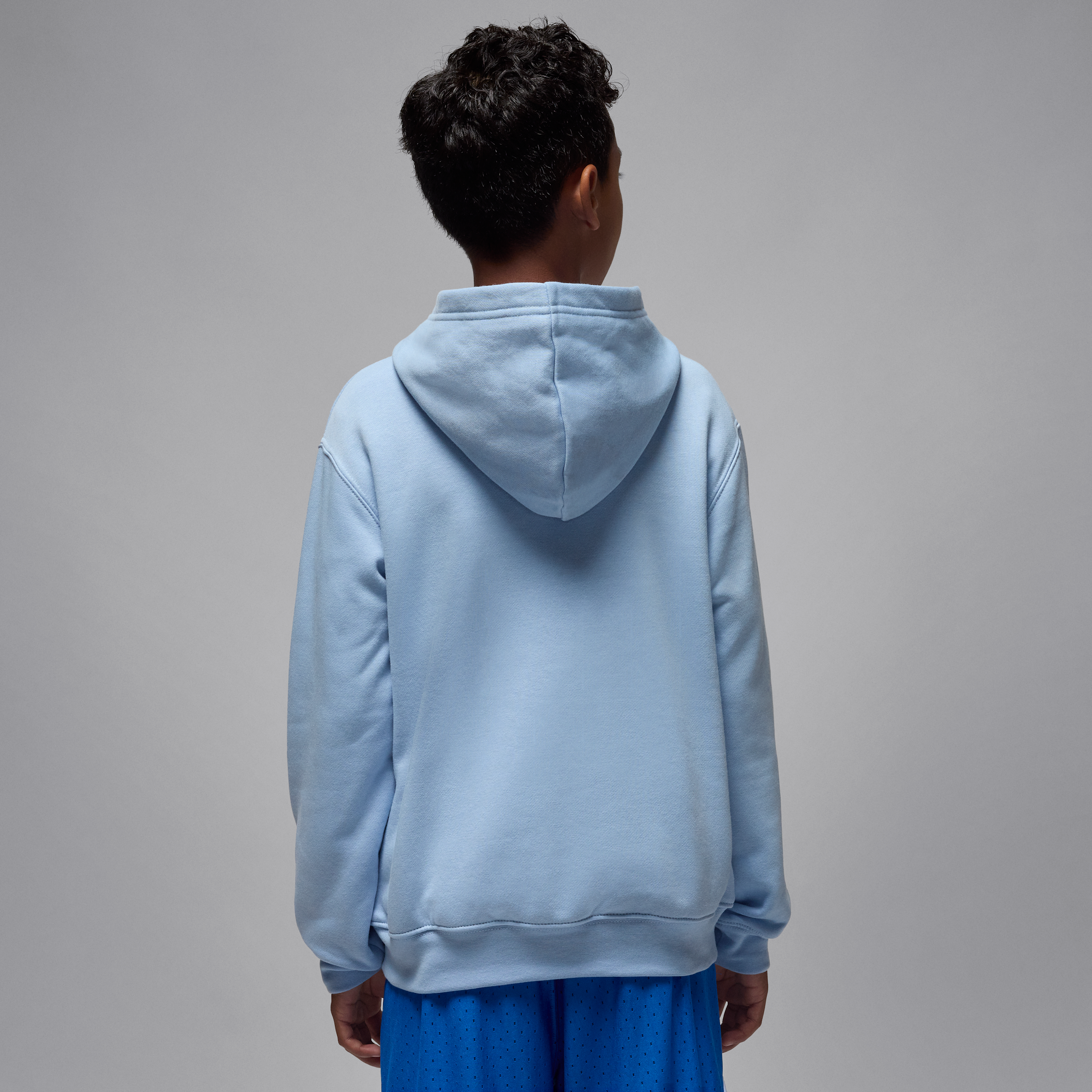 Thumbnail - Jordan Essentials Baseline-Fleece-Kapuzenpullover (ältere Kinder) - Blau