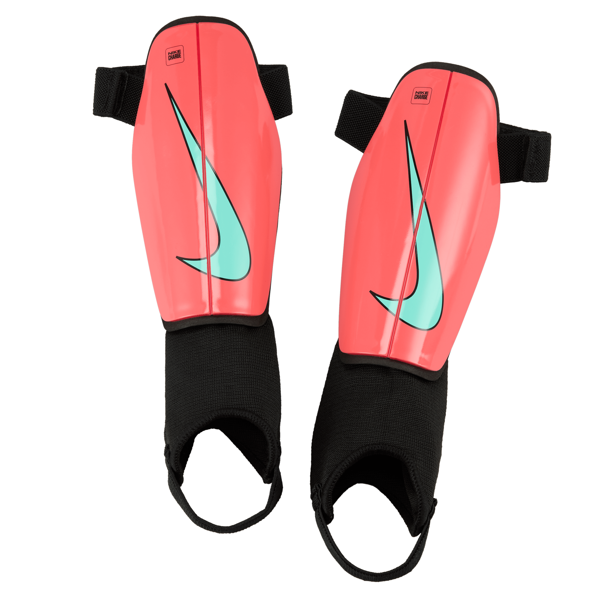 Protège-tibias de football Nike Charge pour Enfant - Rouge