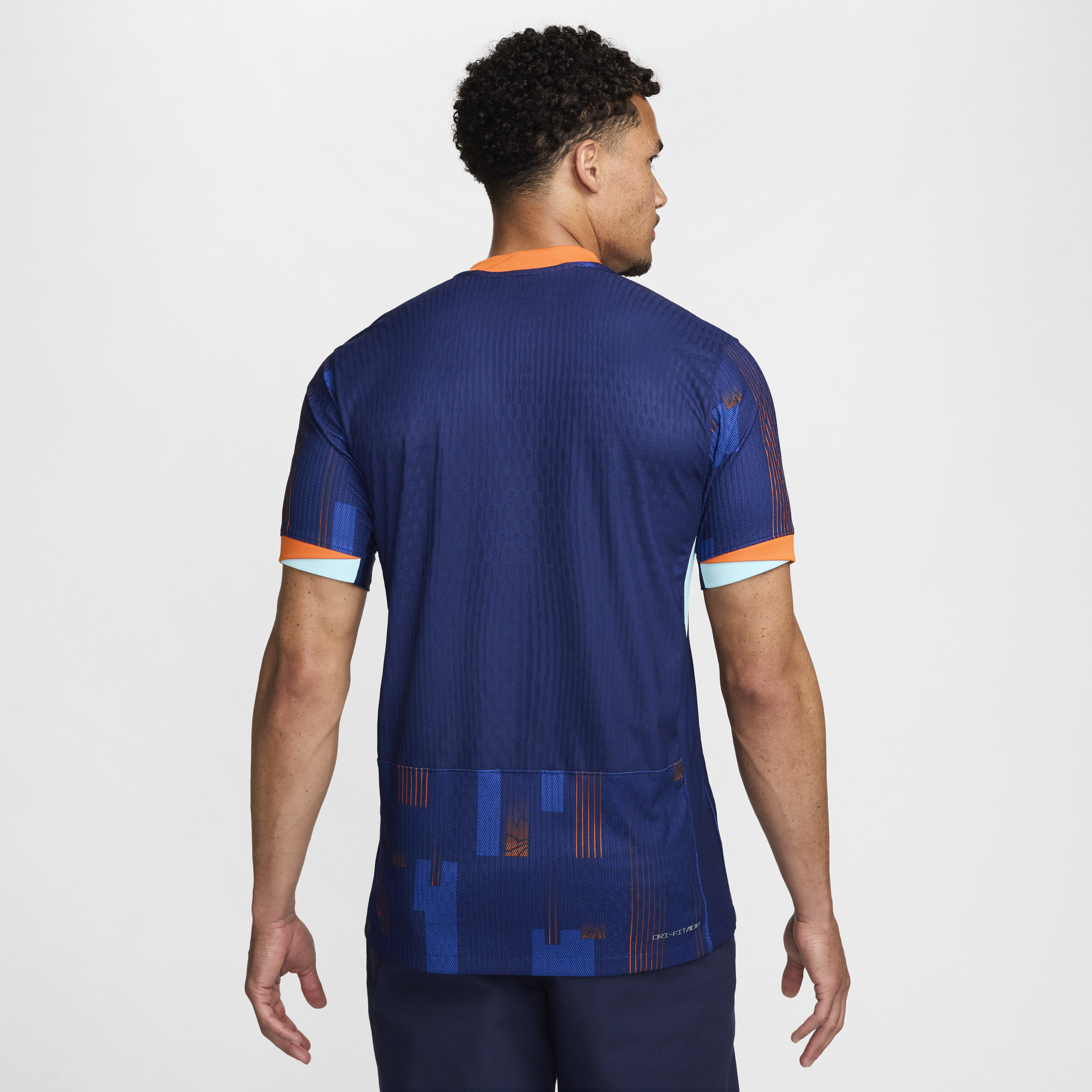 Nike Nederland (herenelftal) 2024 25 Match Uit Dri-FIT ADV authentiek voetbalshirt voor heren Blauw