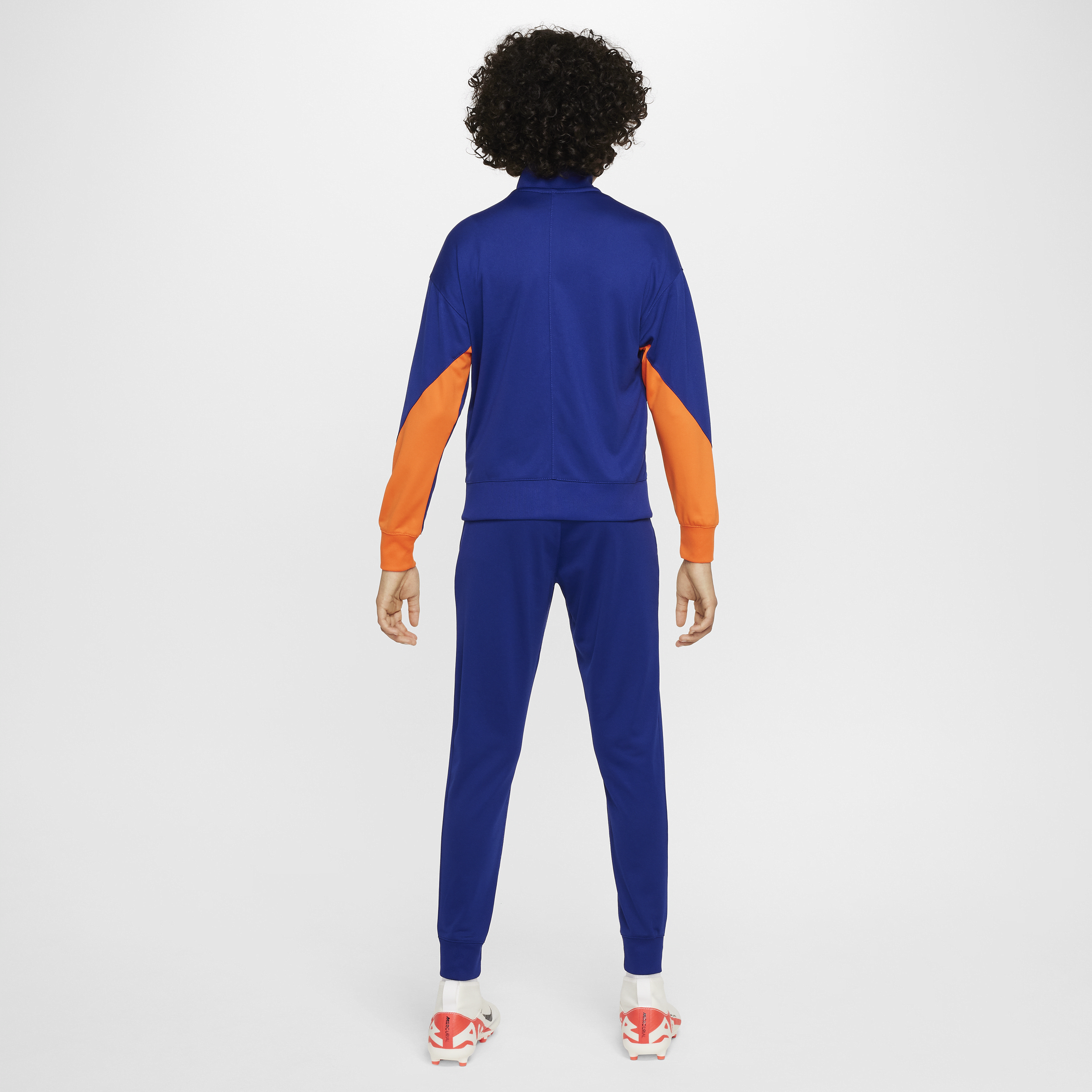 Nike Nederland Strike Dri-FIT knit voetbaltrainingspak voor kids Blauw