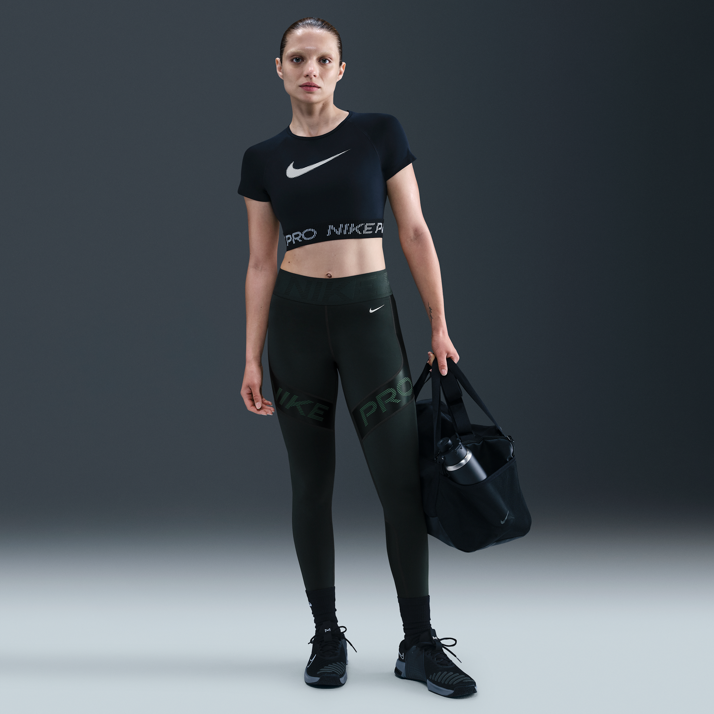 Thumbnail - Nike Pro Sculpt 7/8-Leggings mit hohem Bund (Damen) - Grün