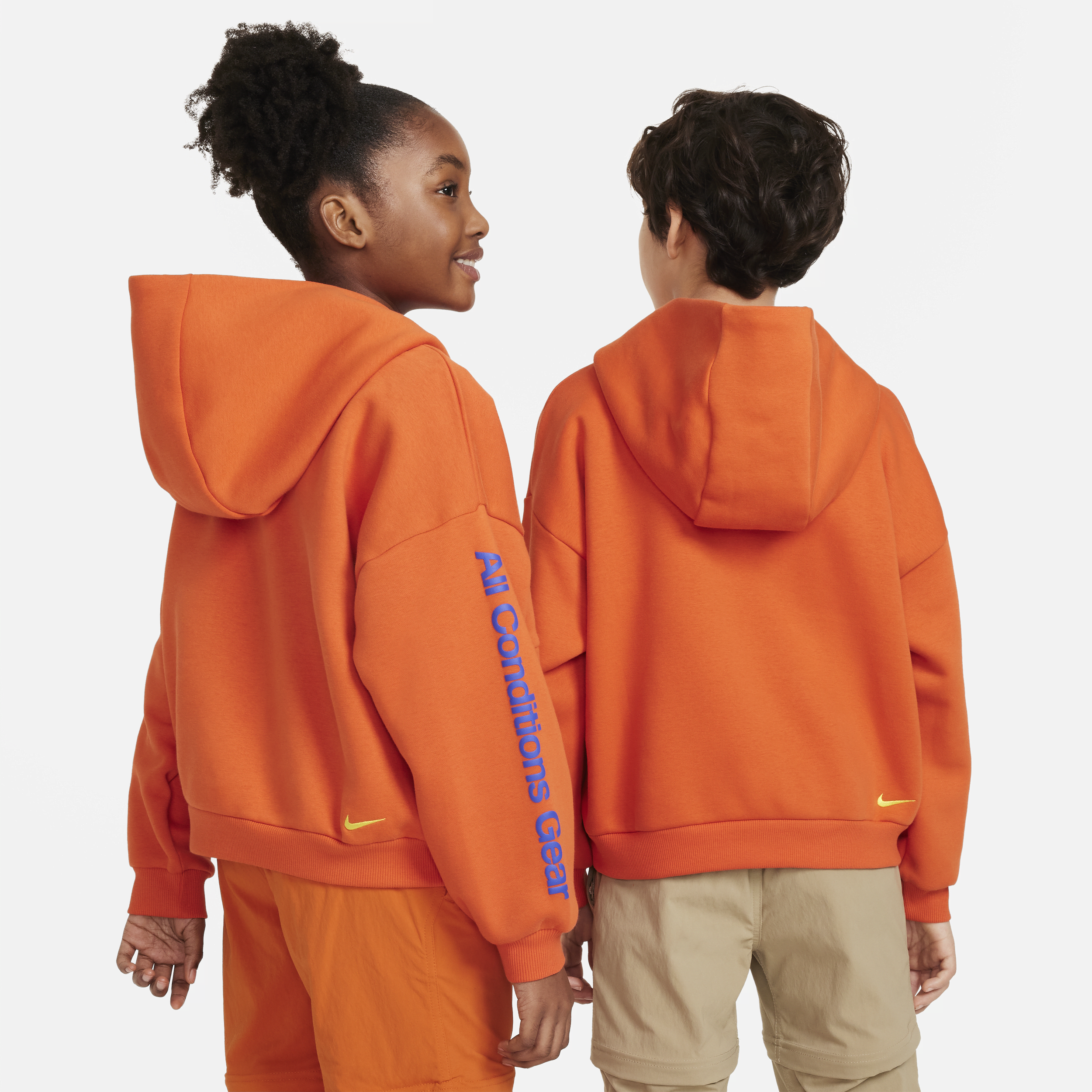 Nike ACG Icon Fleece hoodie voor kids Oranje