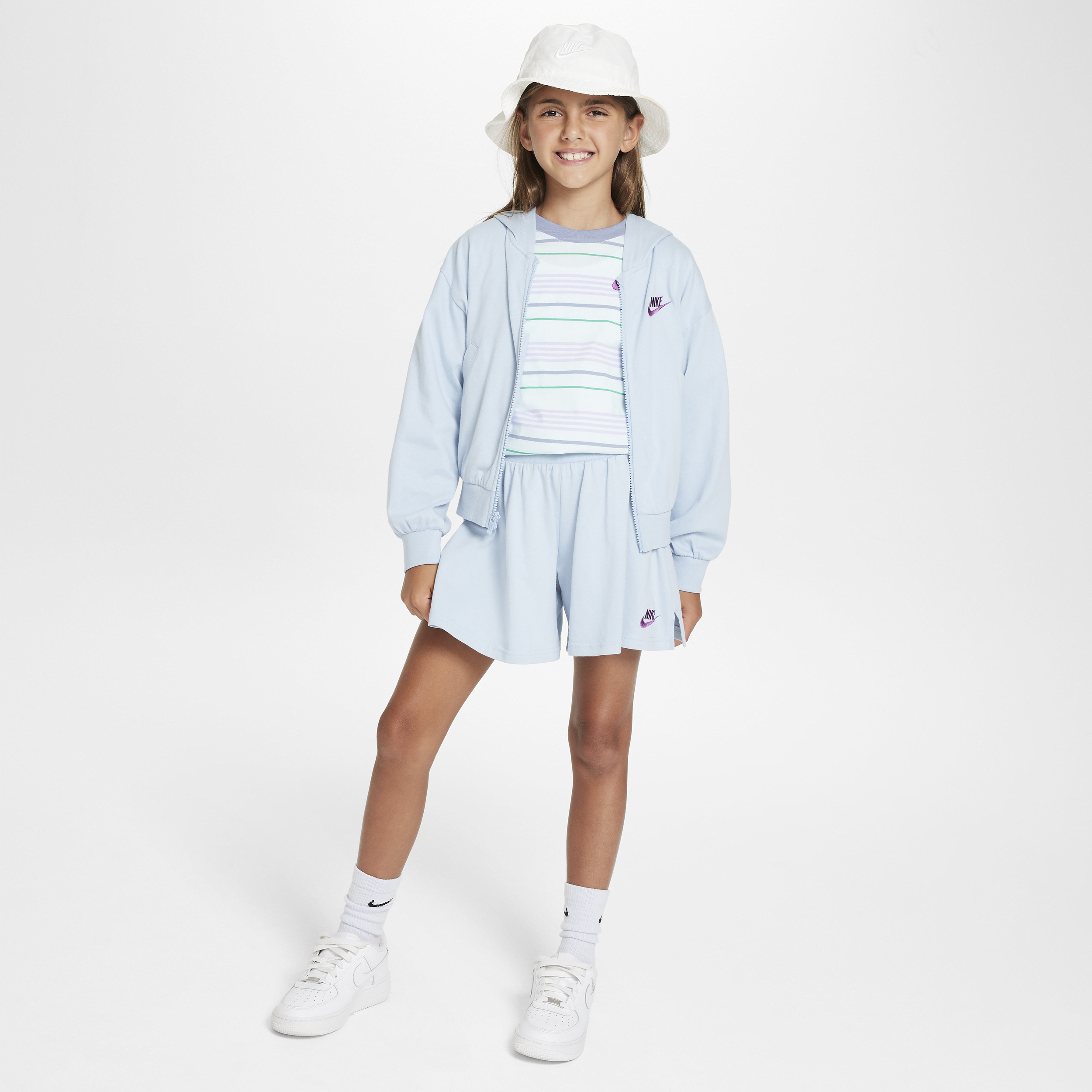 Nike Sportswear Meisjesshorts Blauw