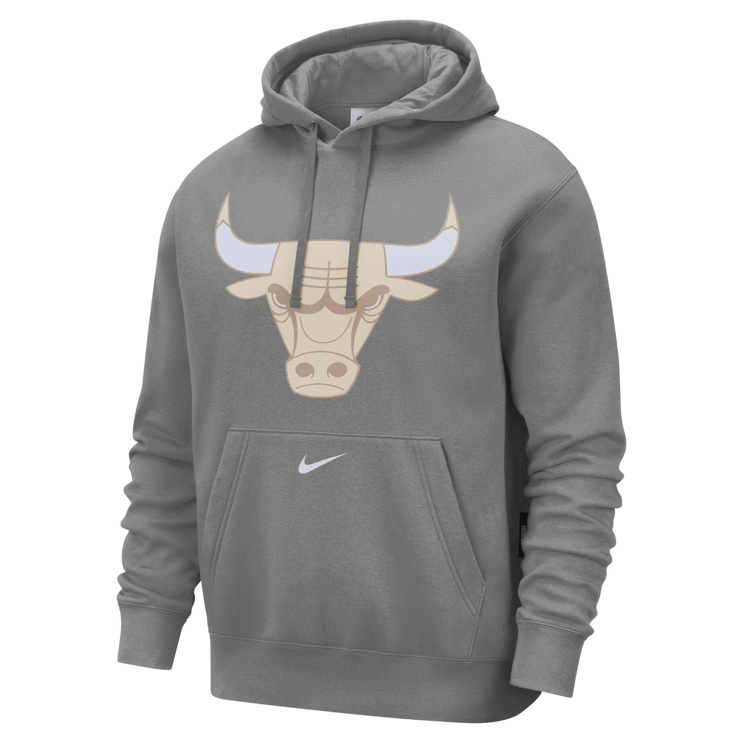Sweat à capuche en tissu Fleece Nike NBA Chicago Bulls Club City Edition pour homme - Gris