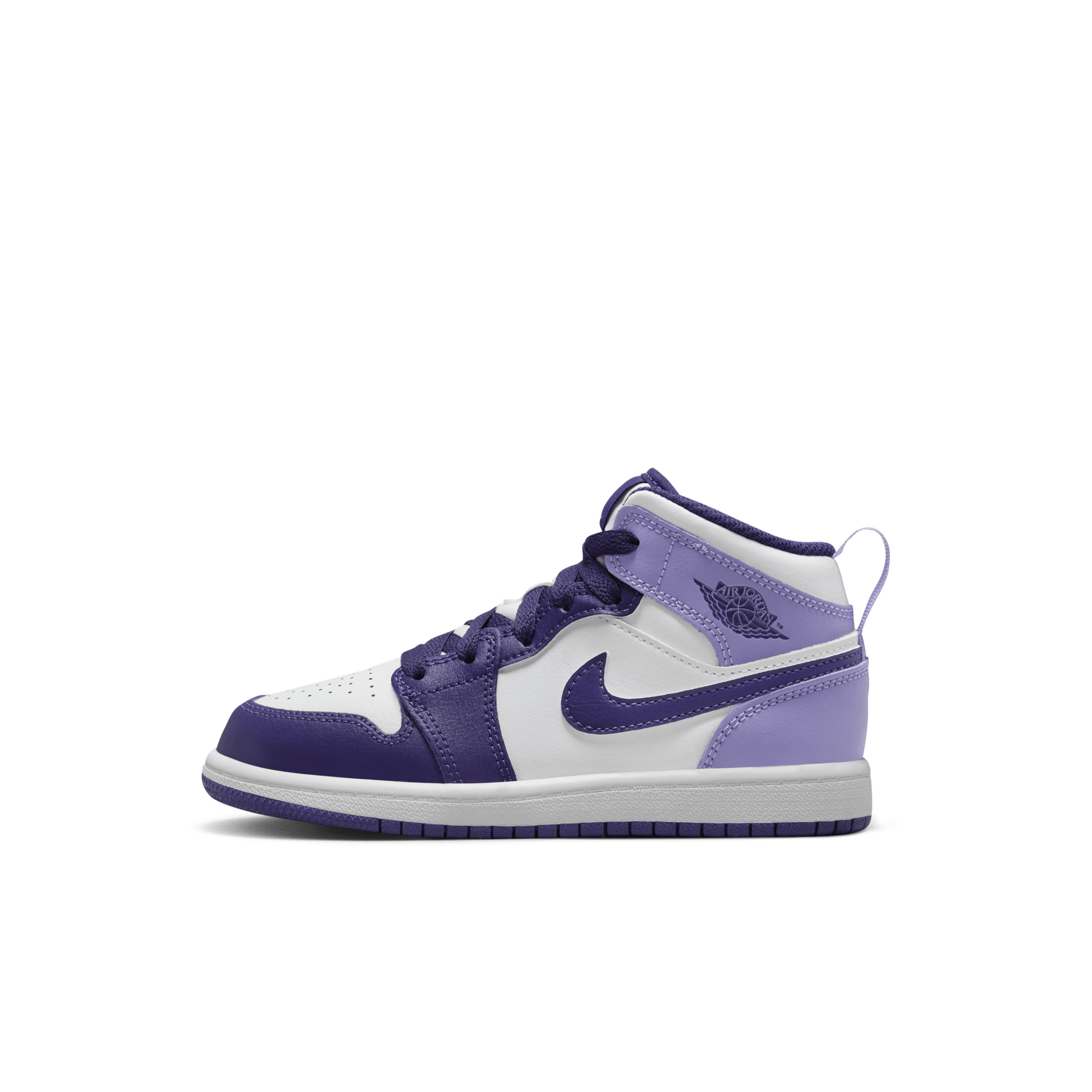 Jordan 1 Mid Kleuterschoenen - Paars - DQ8424-515