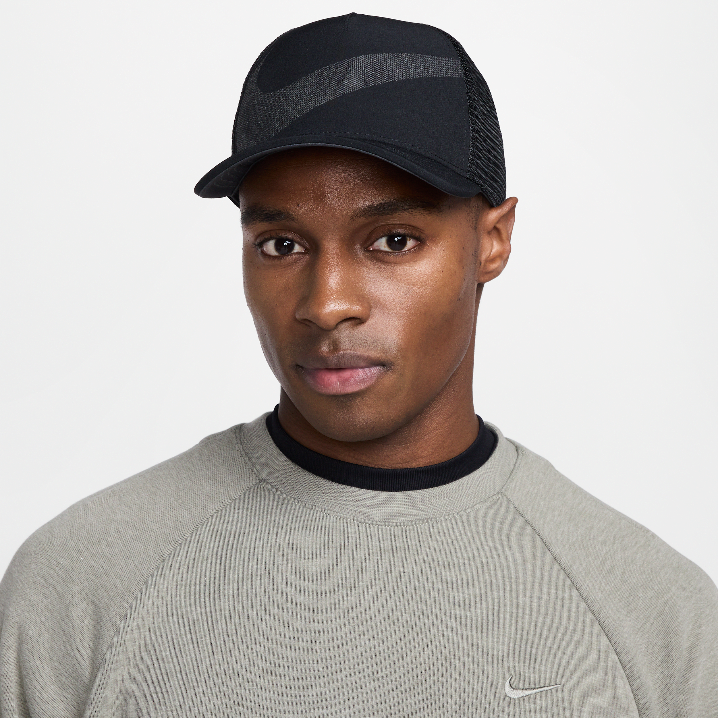 Nike Rise Dri-FIT Trucker Cap - Black - Polyester/Elastane