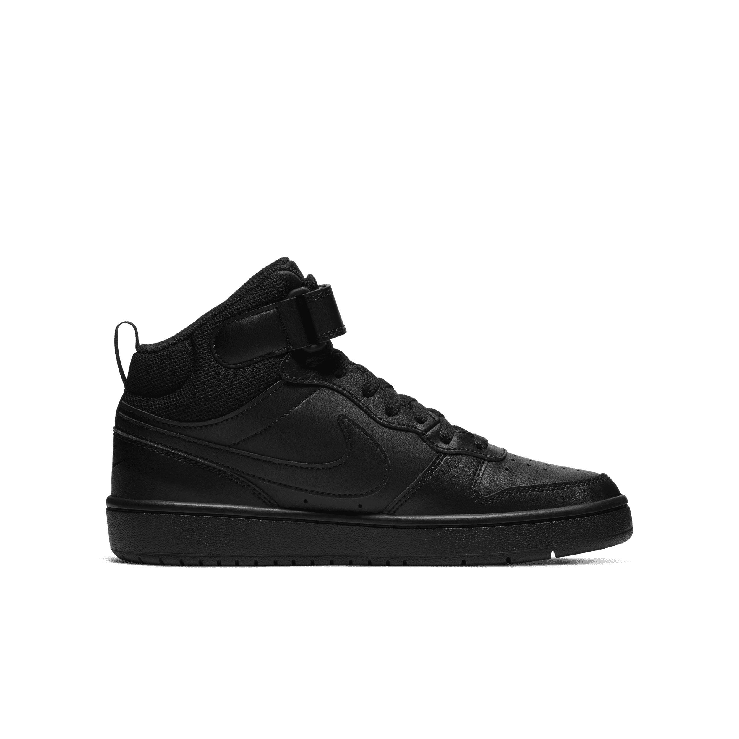 Chaussure Nike Court Borough Mid 2 pour ado - Noir