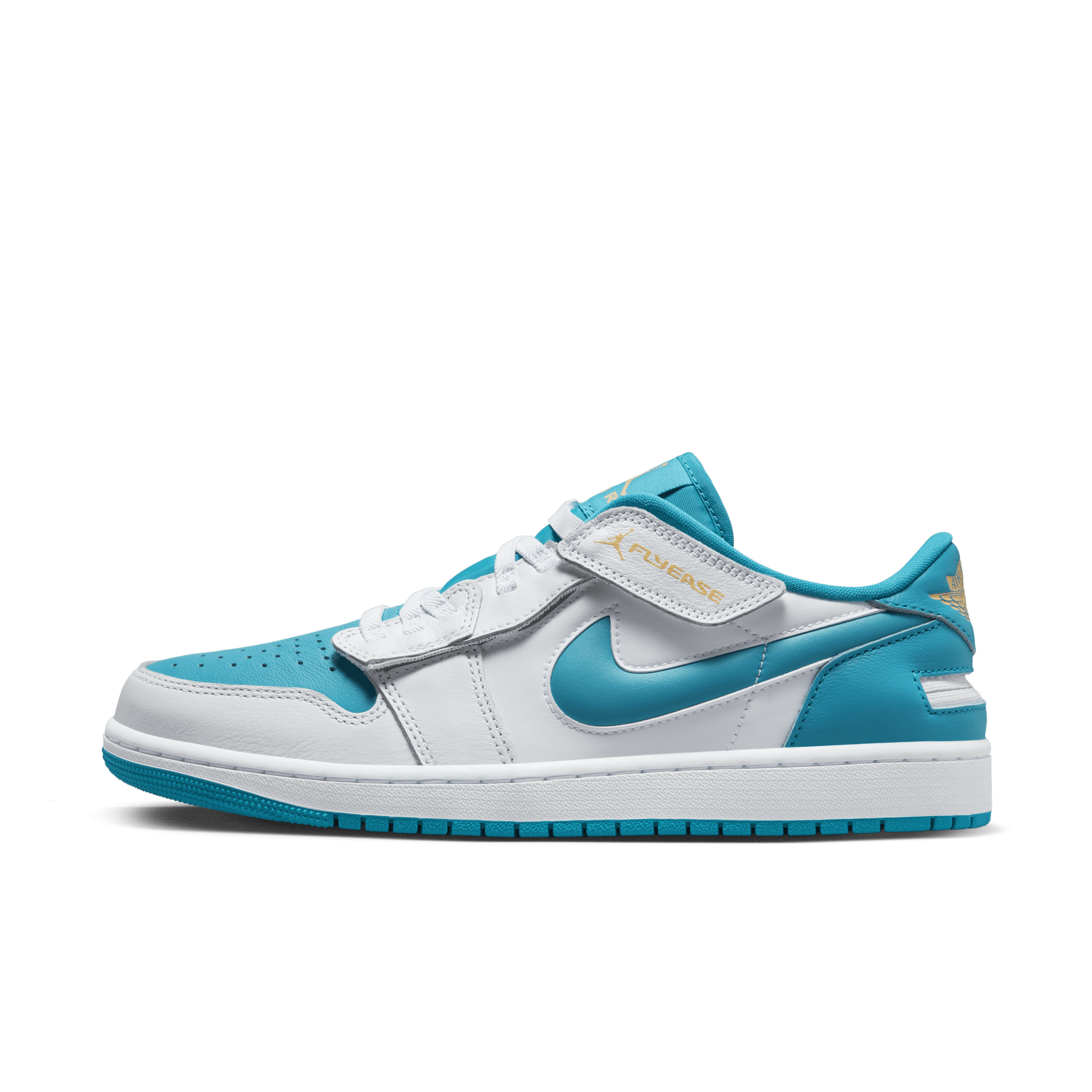 Air Jordan 1 Low FlyEase Men's Easy On/Off Shoes - White - DM1206-174