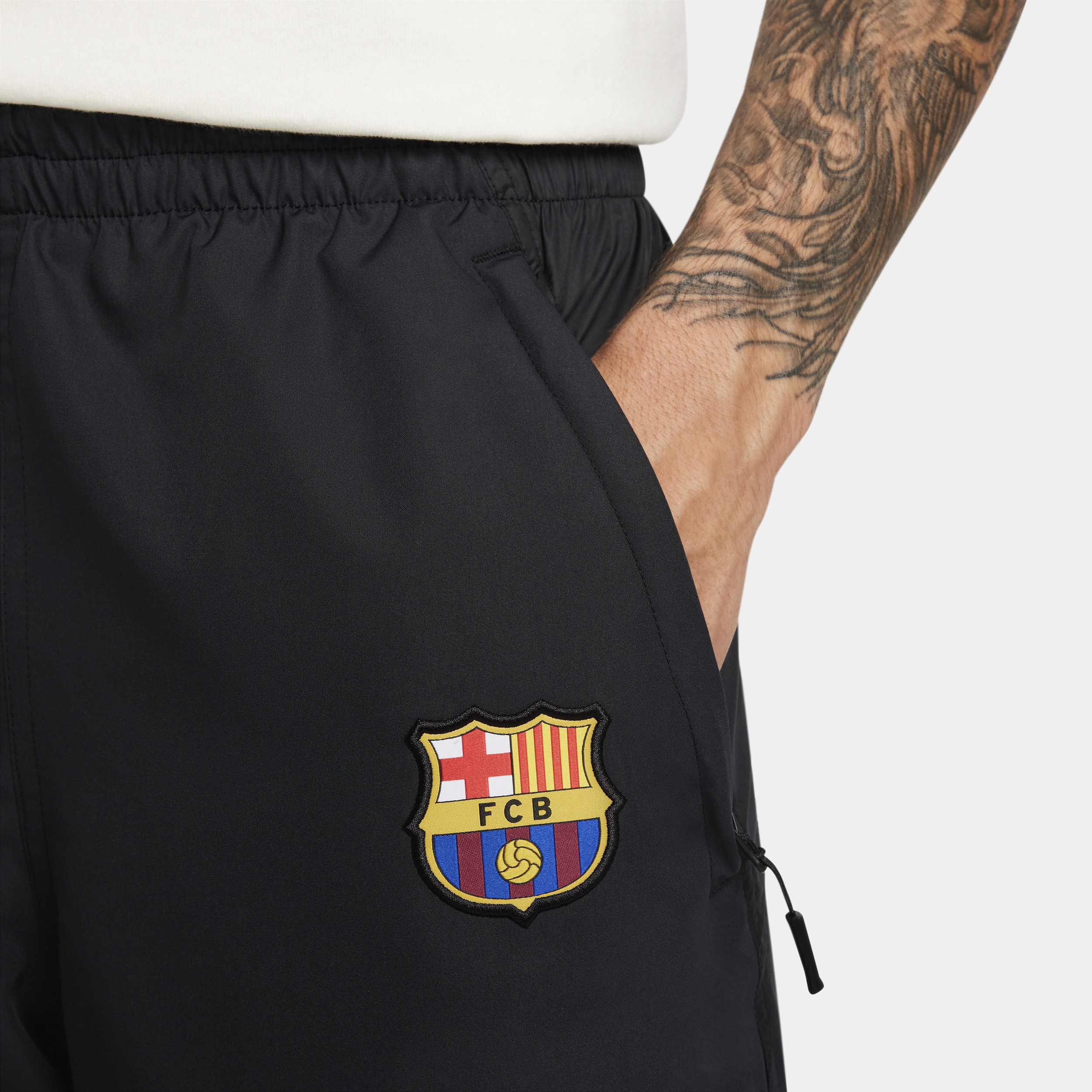 Nike FC Barcelona x Patta voetbaltrainingsbroek voor heren Zwart