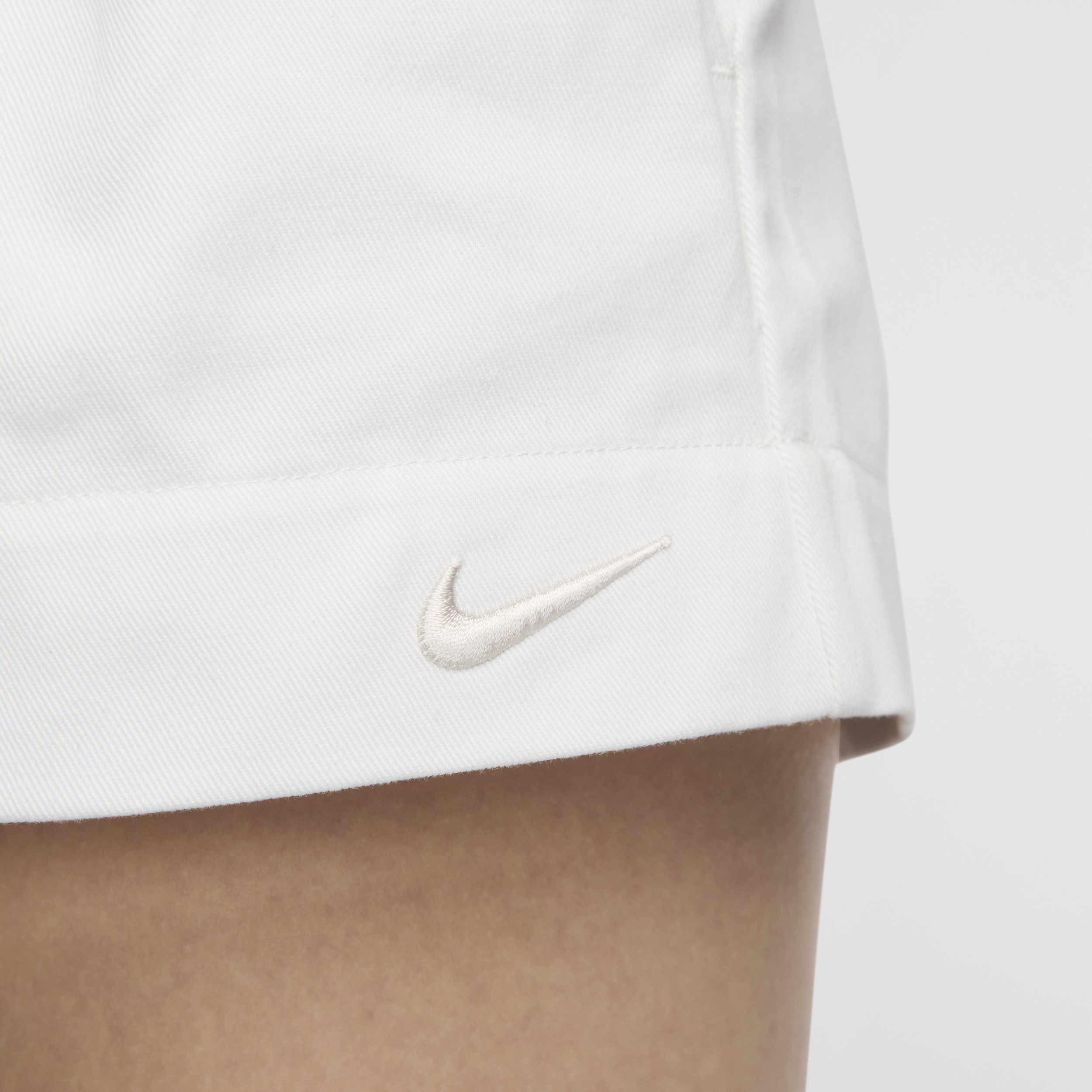 Nike Sportswear canvas minirok met lage taille Wit