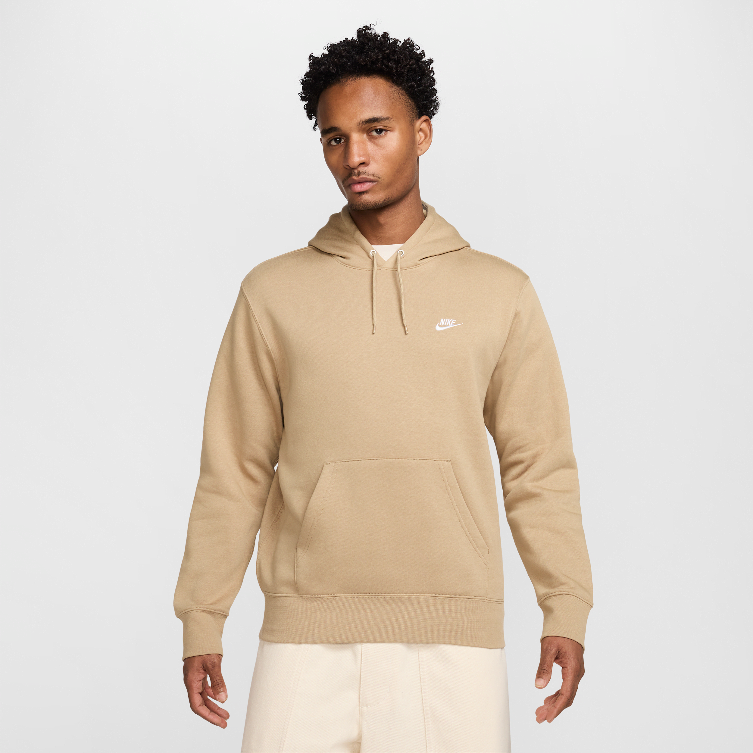 Nike Club Men's Pullover Fleece Hoodie - Brown - Fleece > Club Fleece