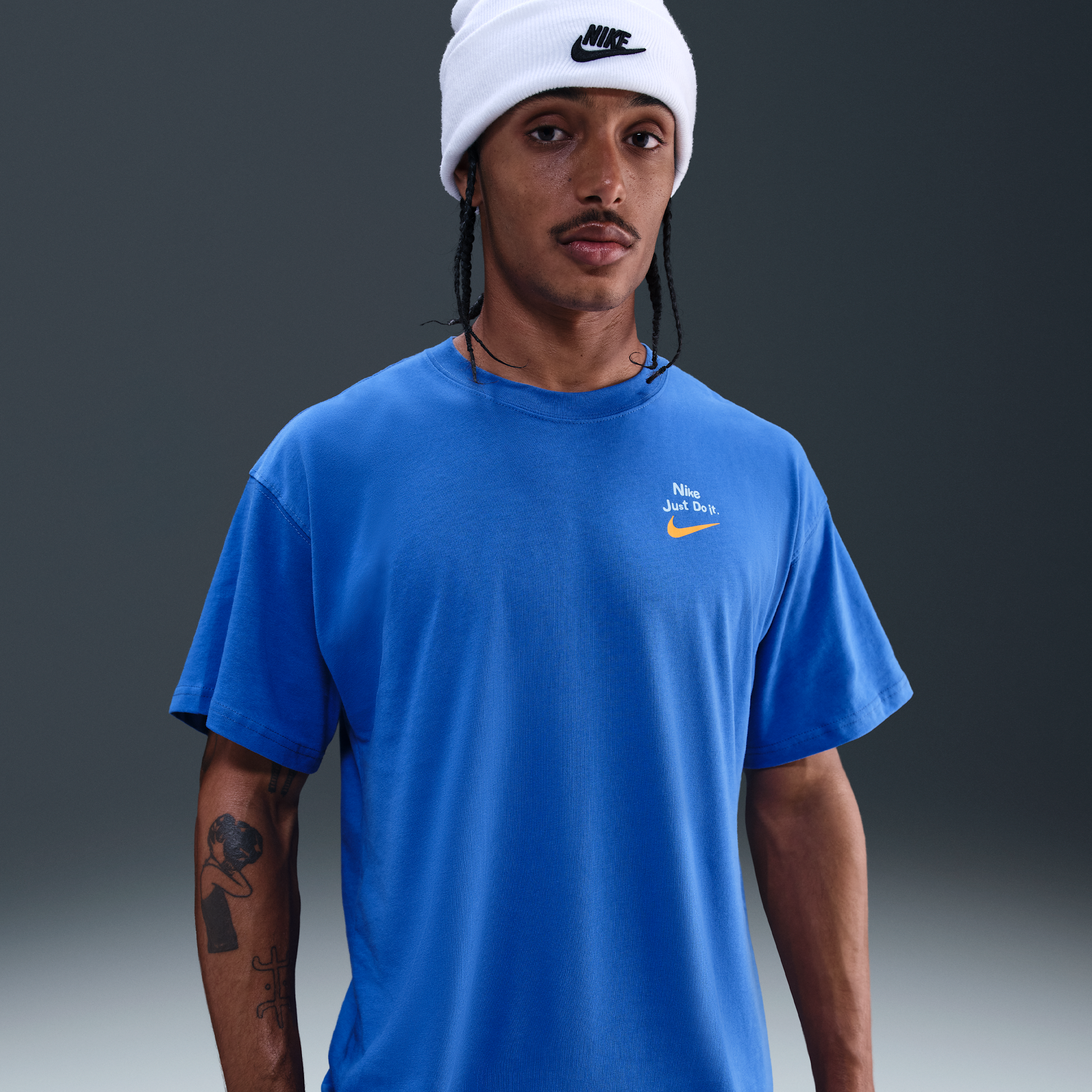 Thumbnail - Nike Herren-T-Shirt - Blau