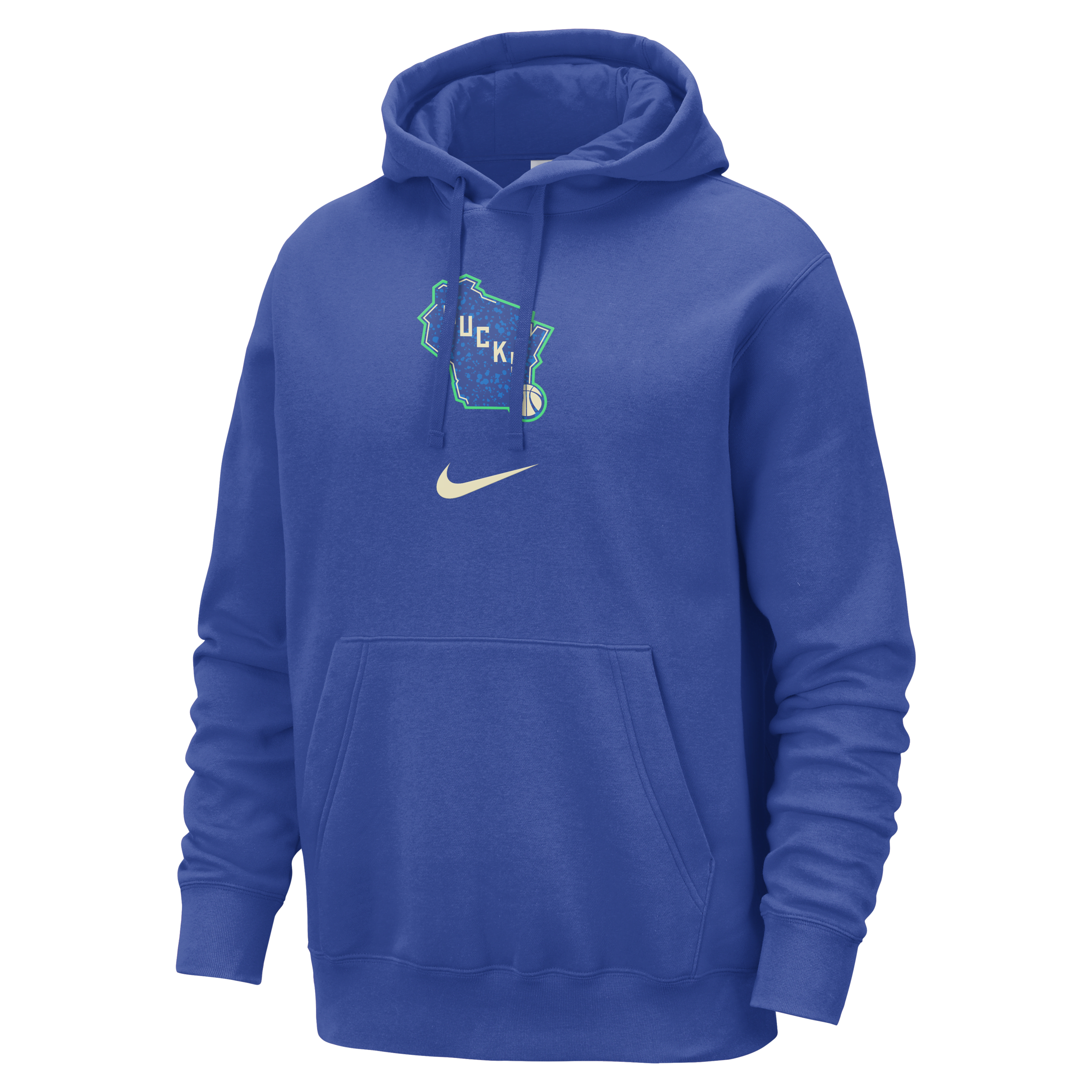 Nike Milwaukee Bucks Club Fleece City Edition NBA-hoodie voor heren Blauw