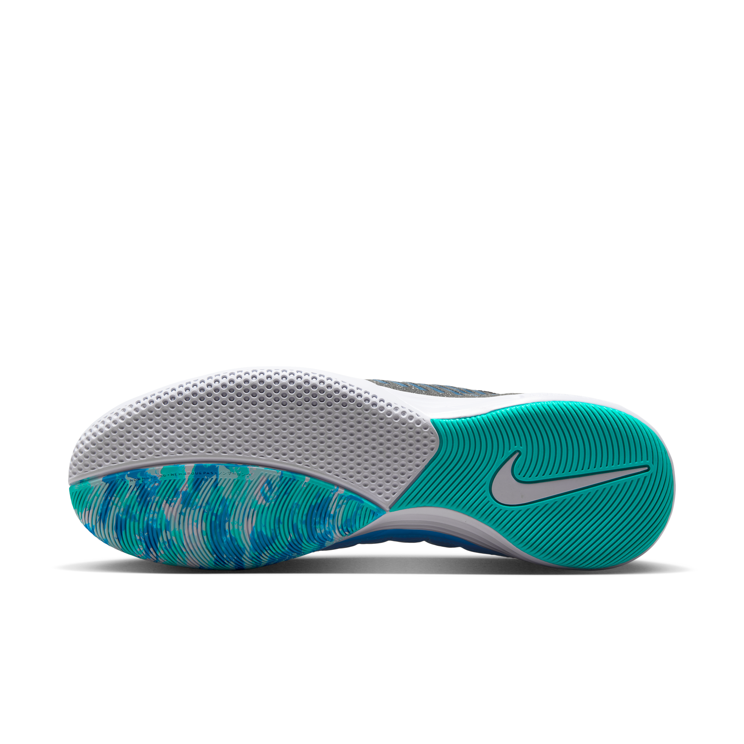 Nike Lunargato II 'Metallic Silver/Neptune Blue/Black' | Men's Size 11 - 580456-014