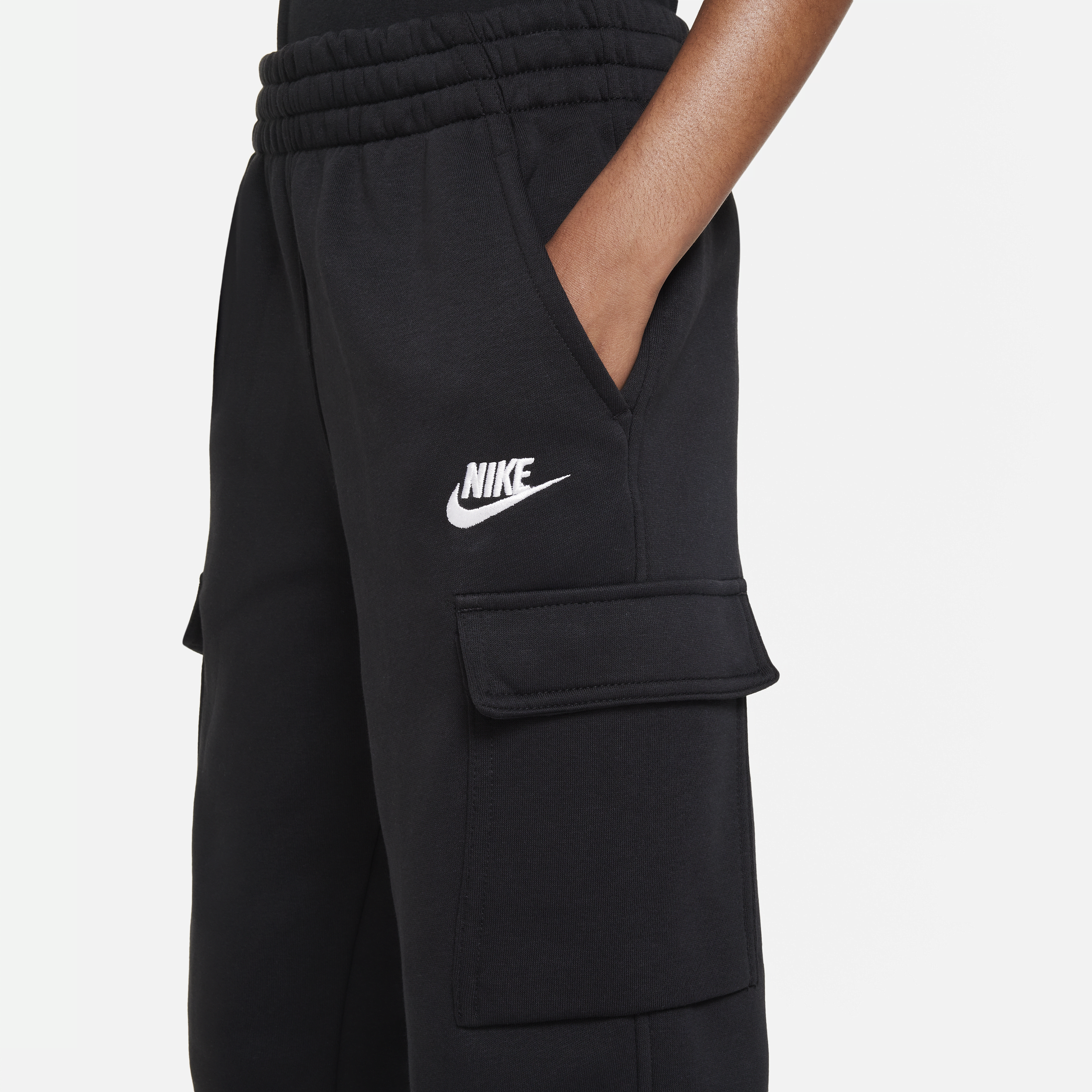 Pantalon cargo Nike Sportswear Club Fleece pour ado - Noir