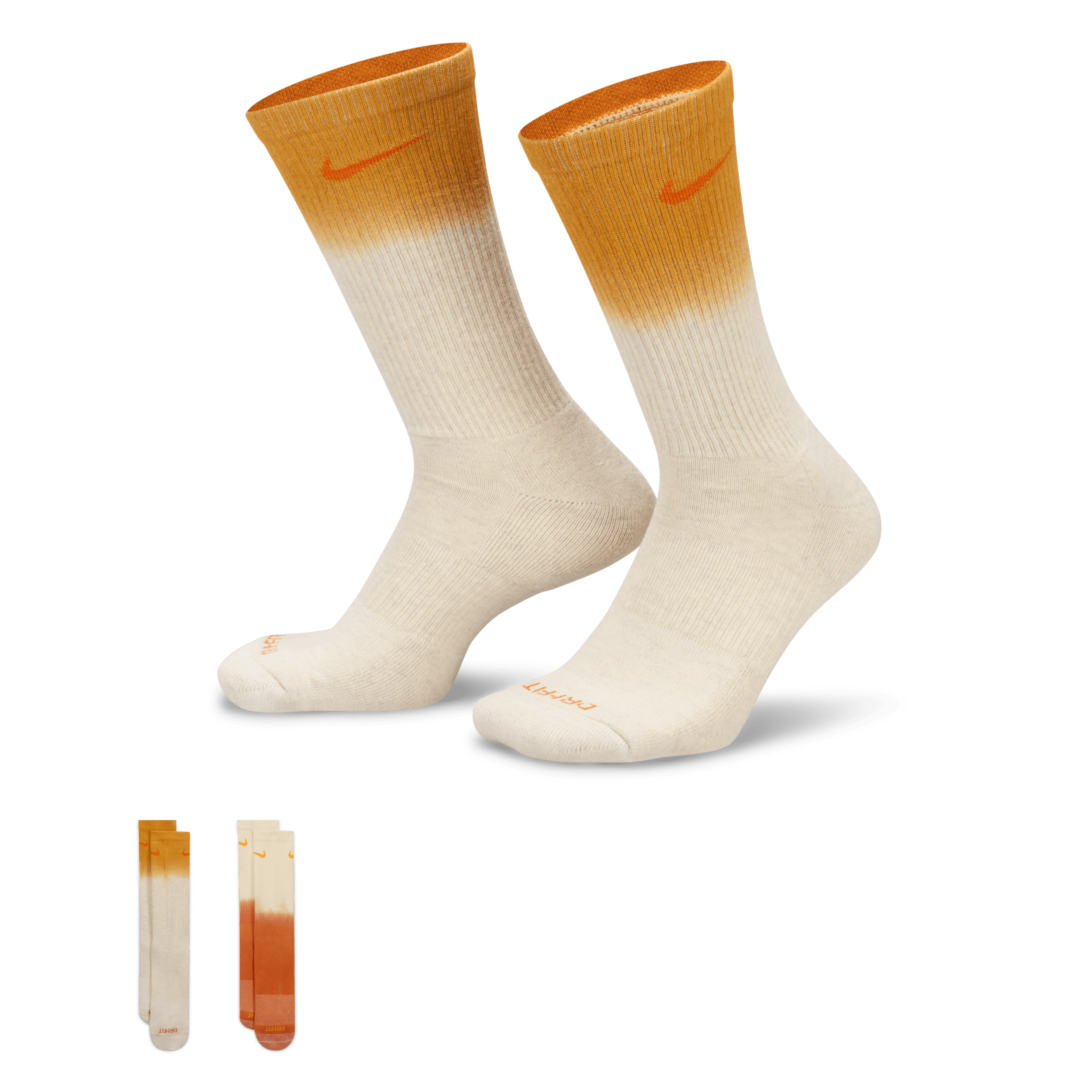 Nike Everyday Plus Crew sokken met demping (2 paar) Meerkleurig
