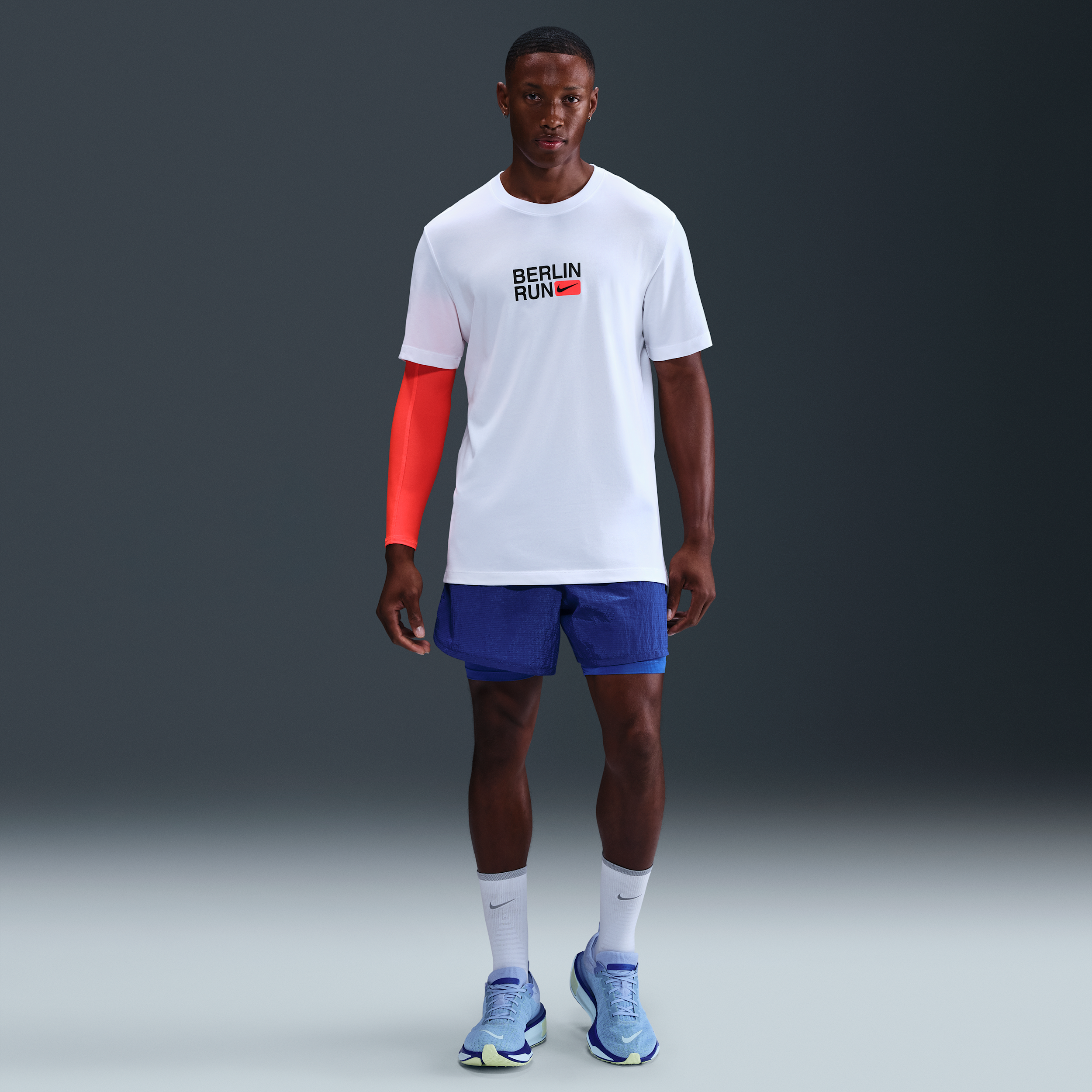 Nike hardloopshirt met korte mouwen en Dri-FIT voor heren Wit