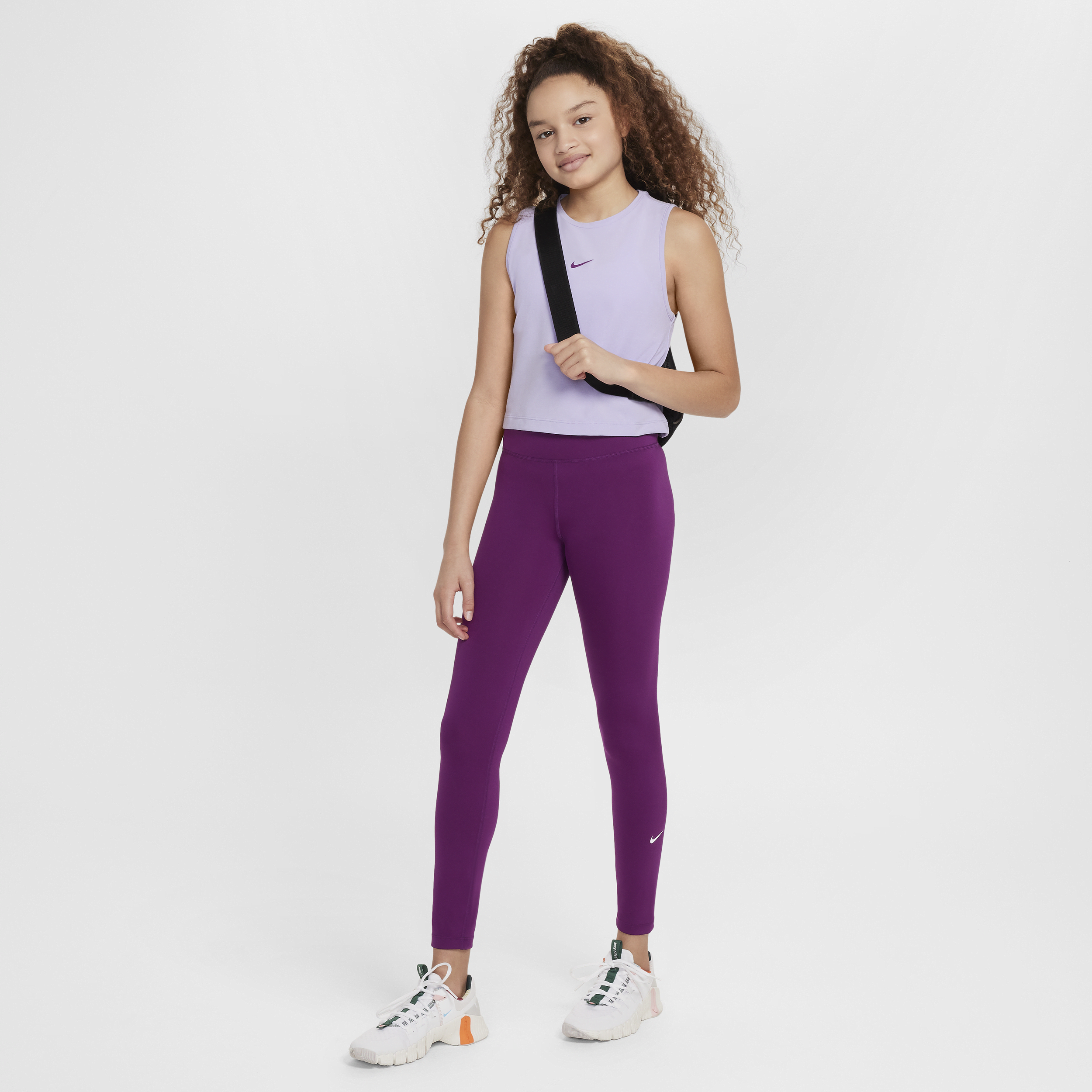 Nike Dri-FIT One Legging voor meisjes Paars
