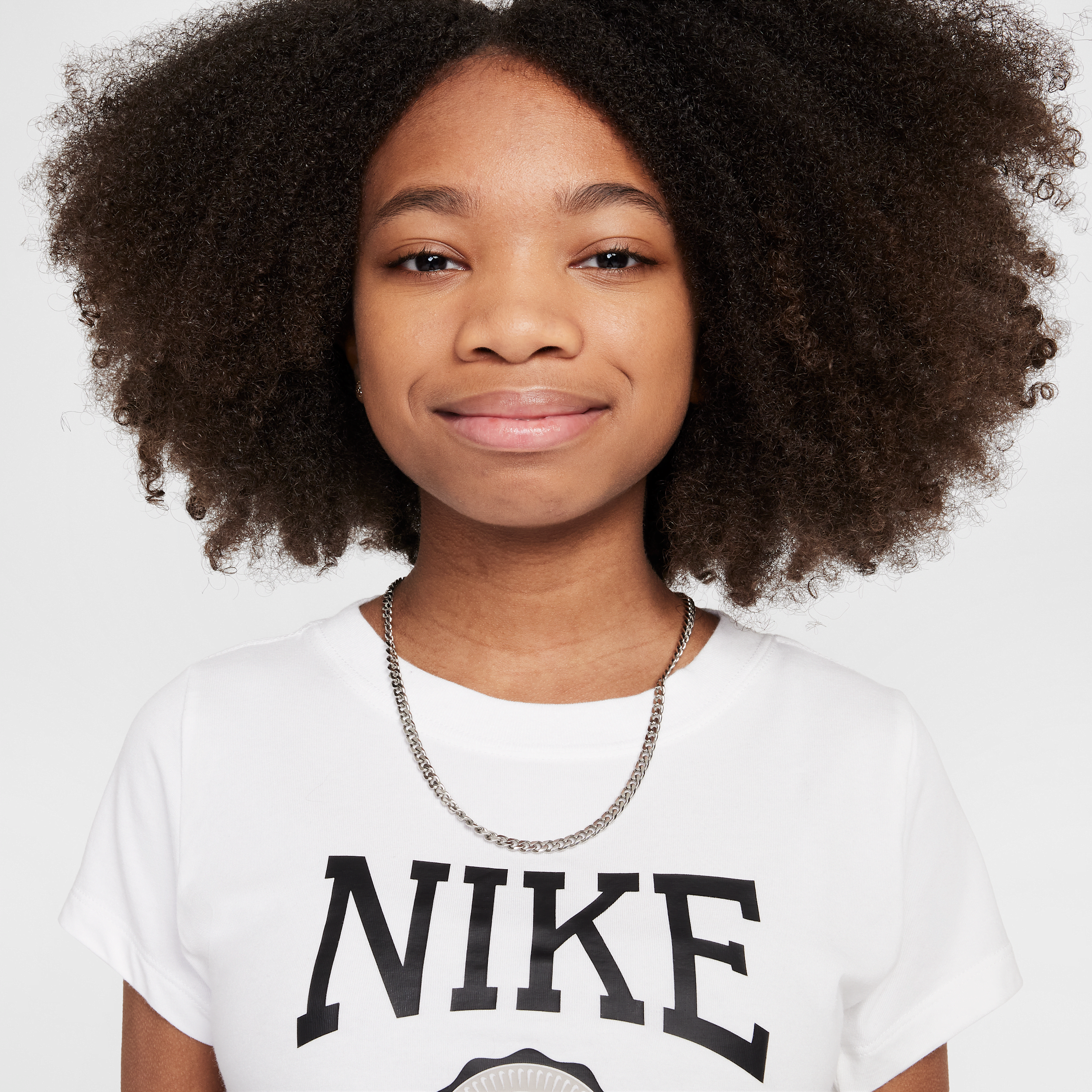 Thumbnail - Nike Sportswear Kurz-T-Shirt (Mädchen) - Weiß