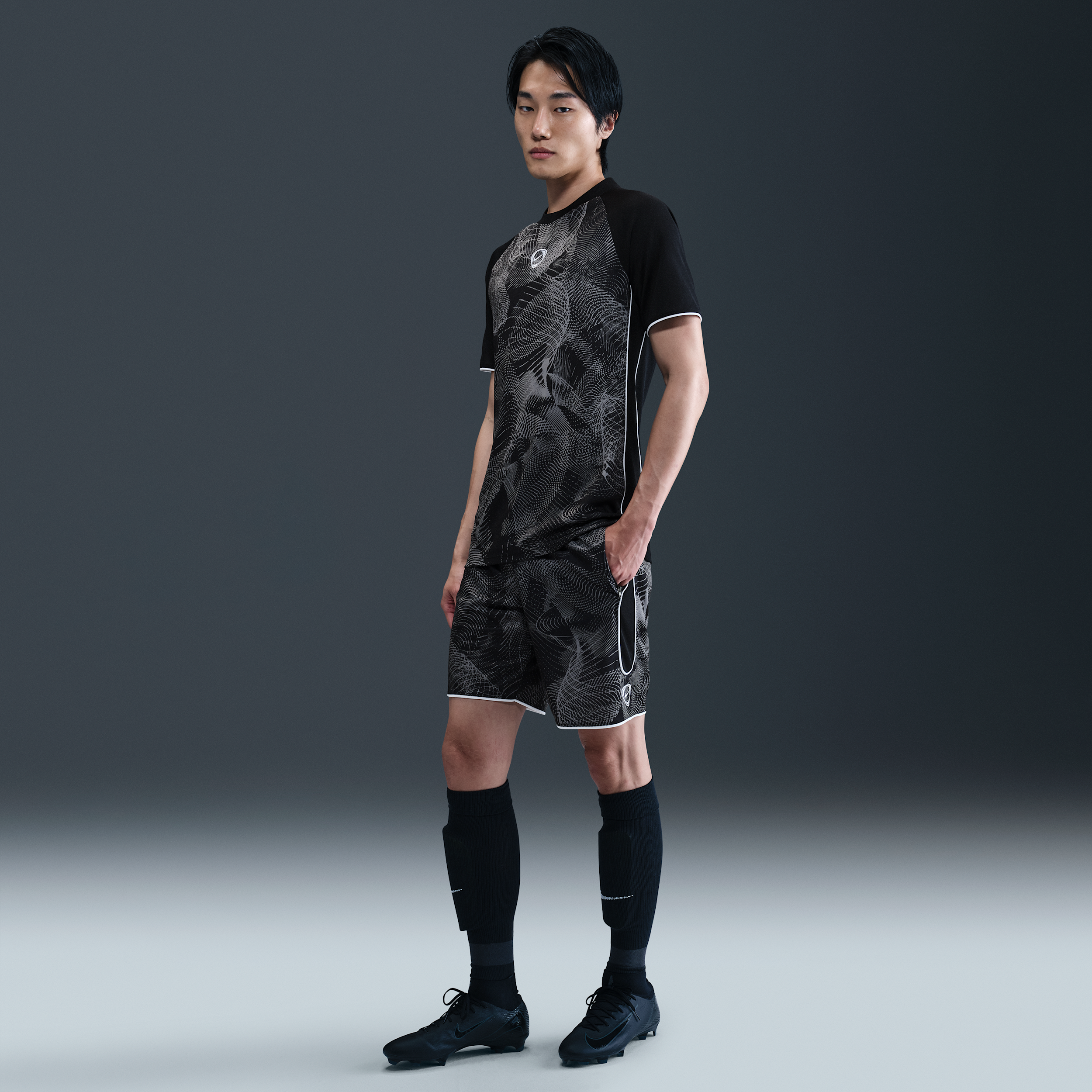 Thumbnail - Nike Academy+ Dri-FIT Fußballshorts (Herren) - Grau