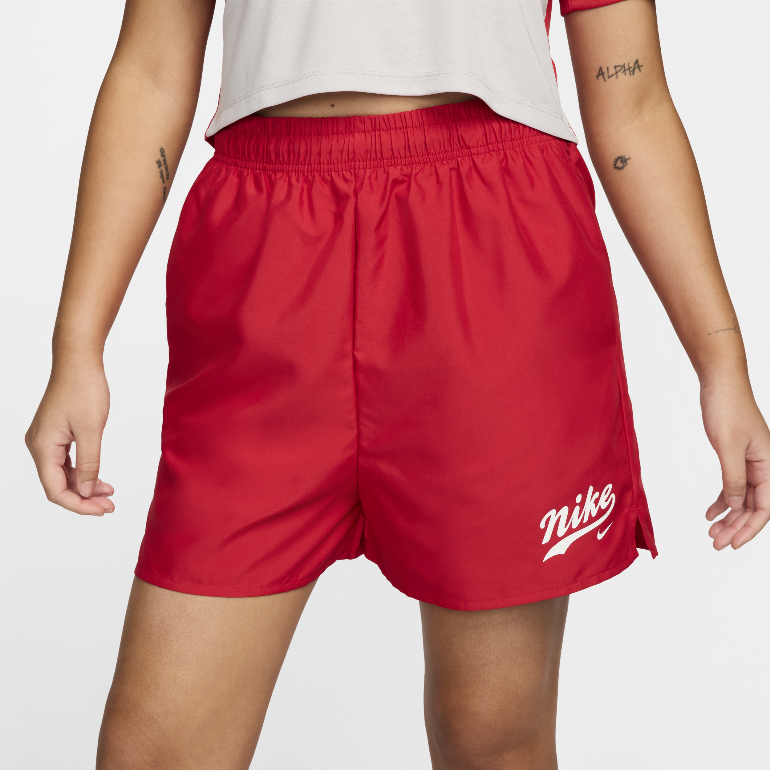 Short tissé Nike Sportswear pour Femme - Rouge