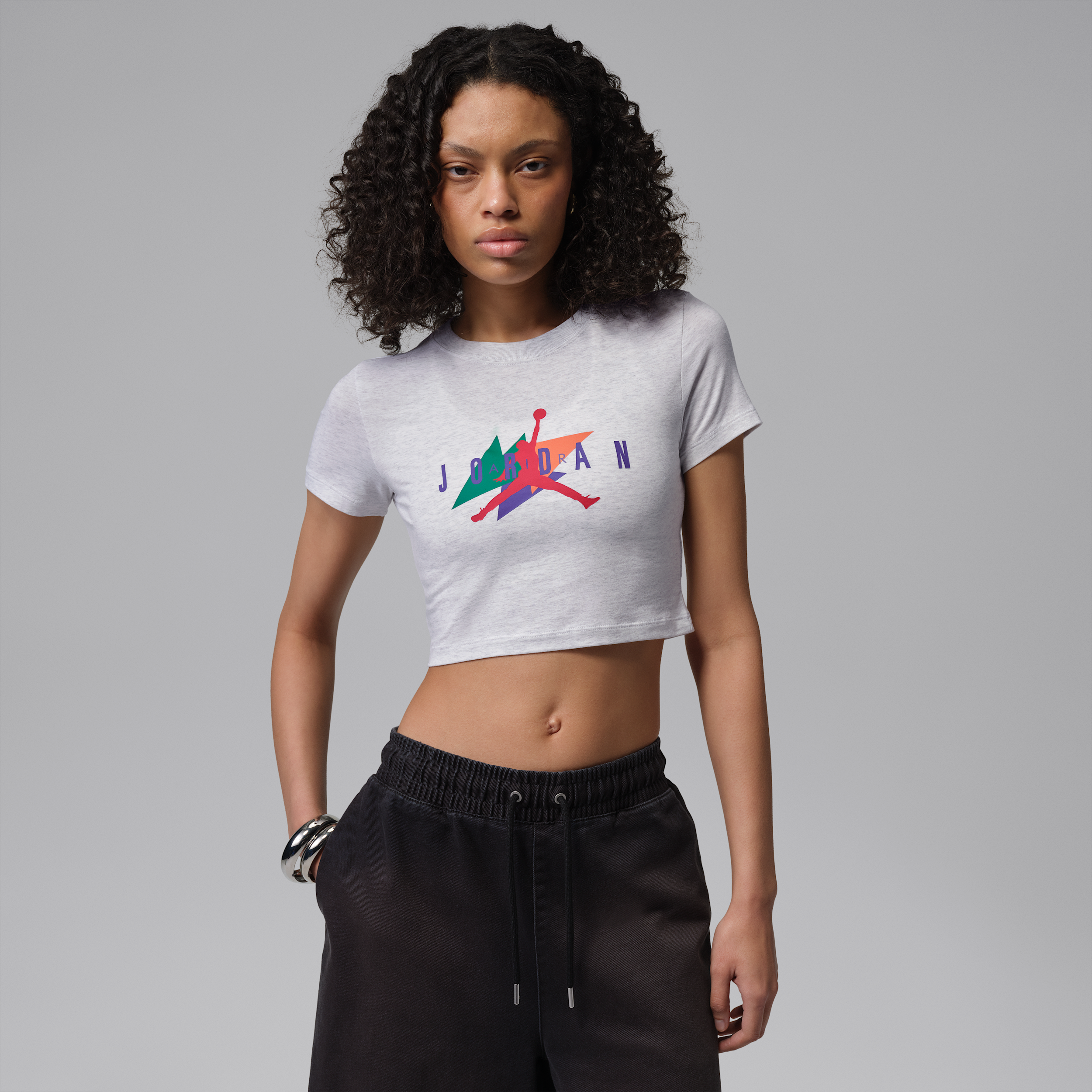 Thumbnail - Jordan Flight T-Shirt mit Grafik für Damen - Braun