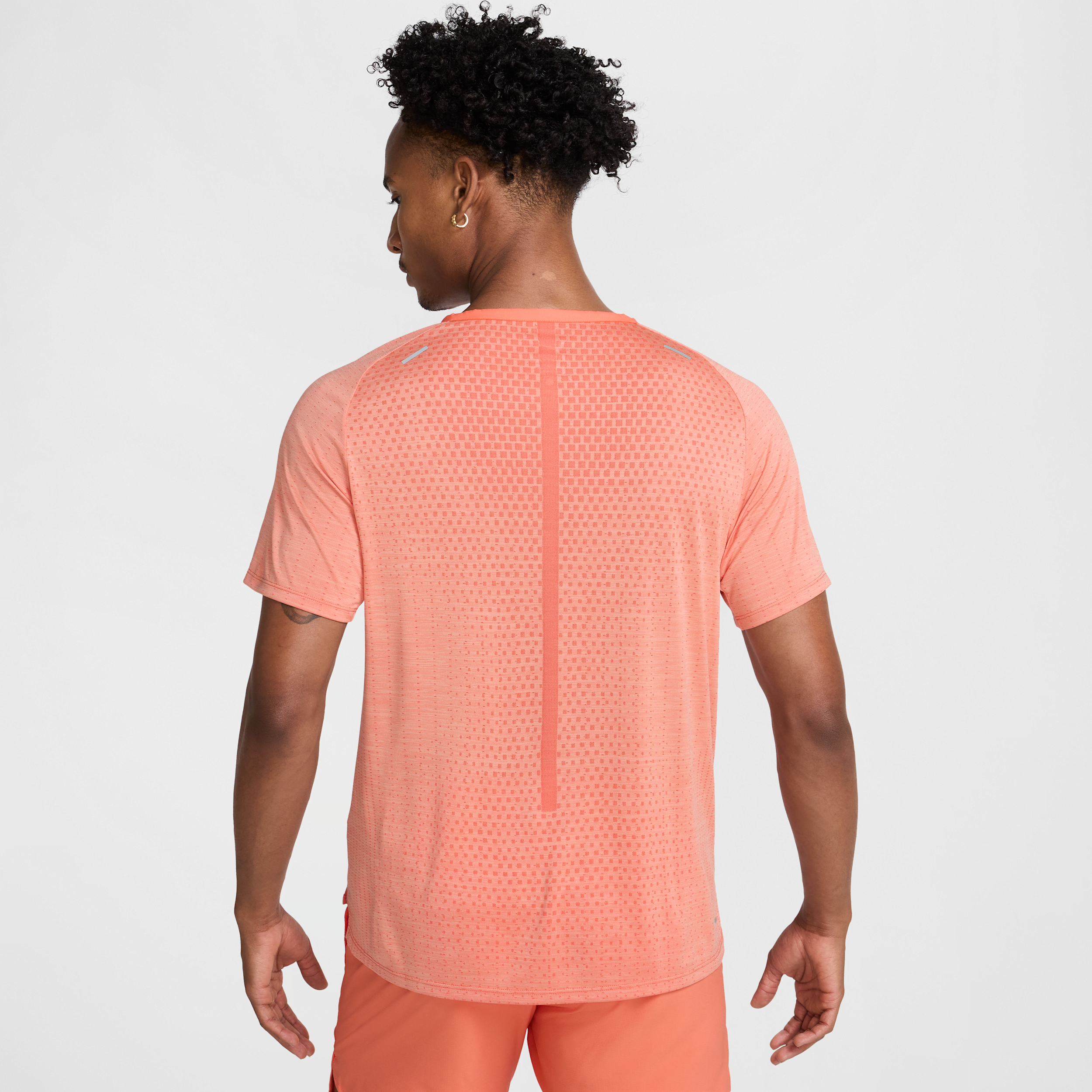 Haut de running à manches courtes Dri-FIT Nike TechKnit ADV pour homme - Rose