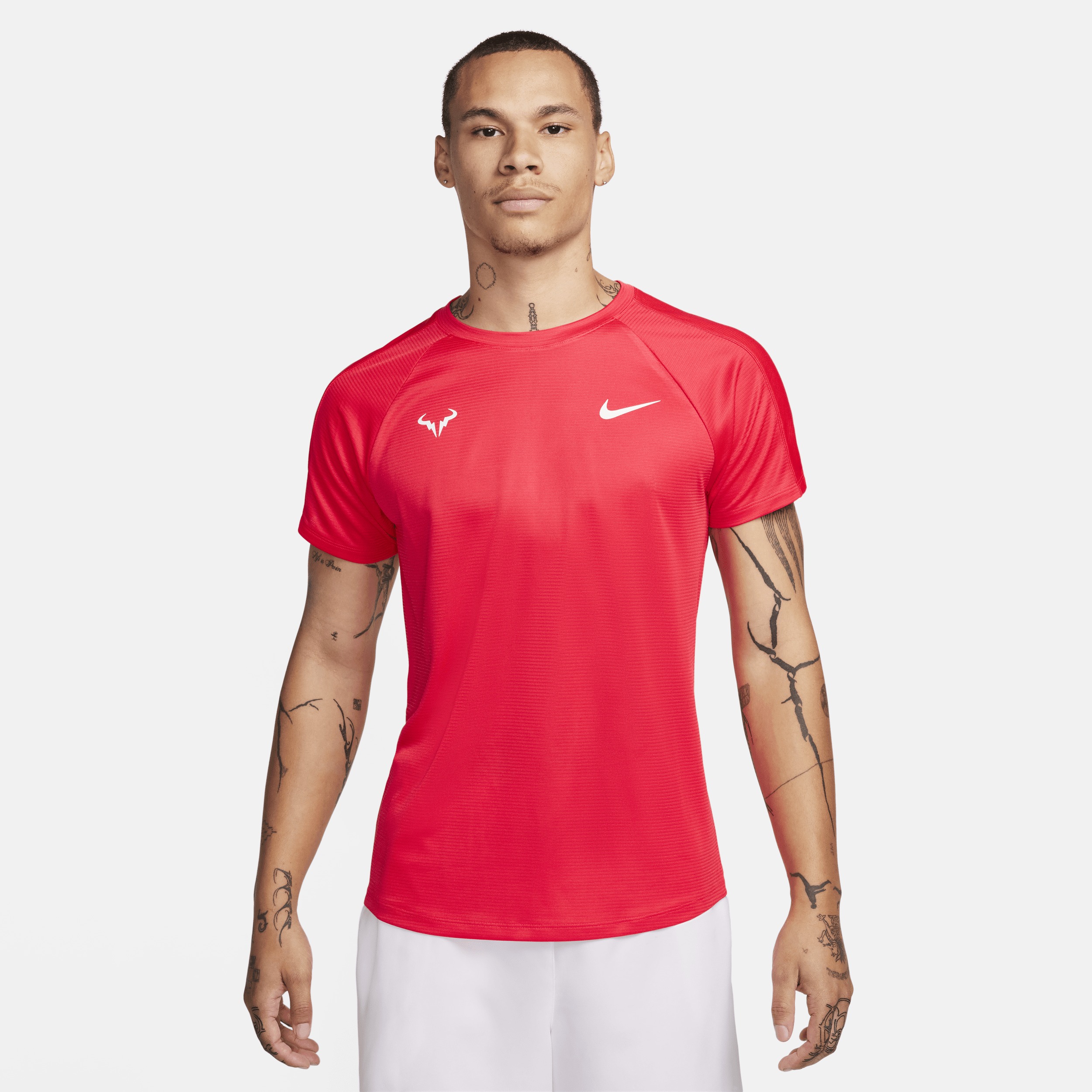 Nike Rafa Challenger Dri-FIT tennistop met korte mouwen voor heren Rood