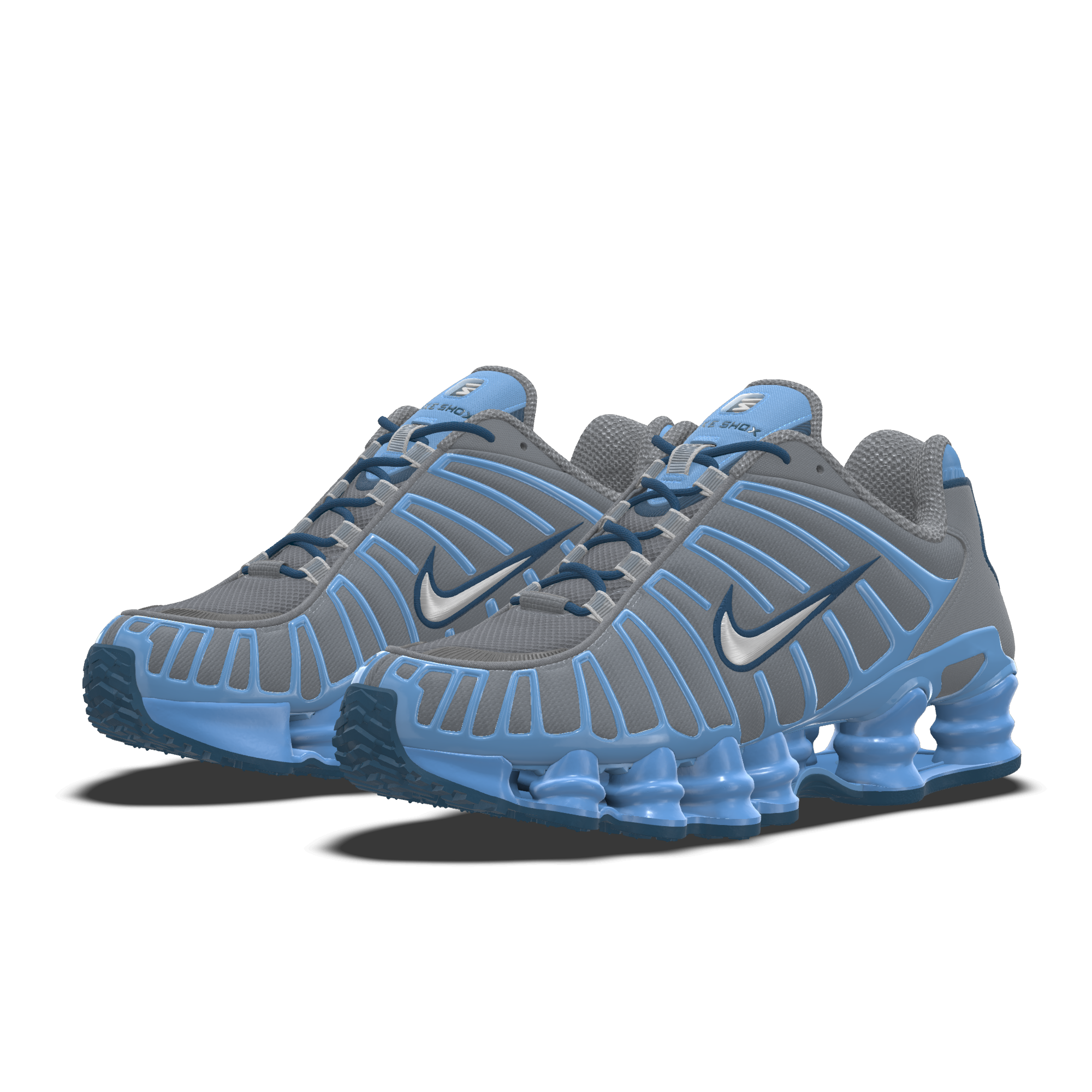 Nike Shox TL By You custom herenschoenen - Blauw - 6598160160