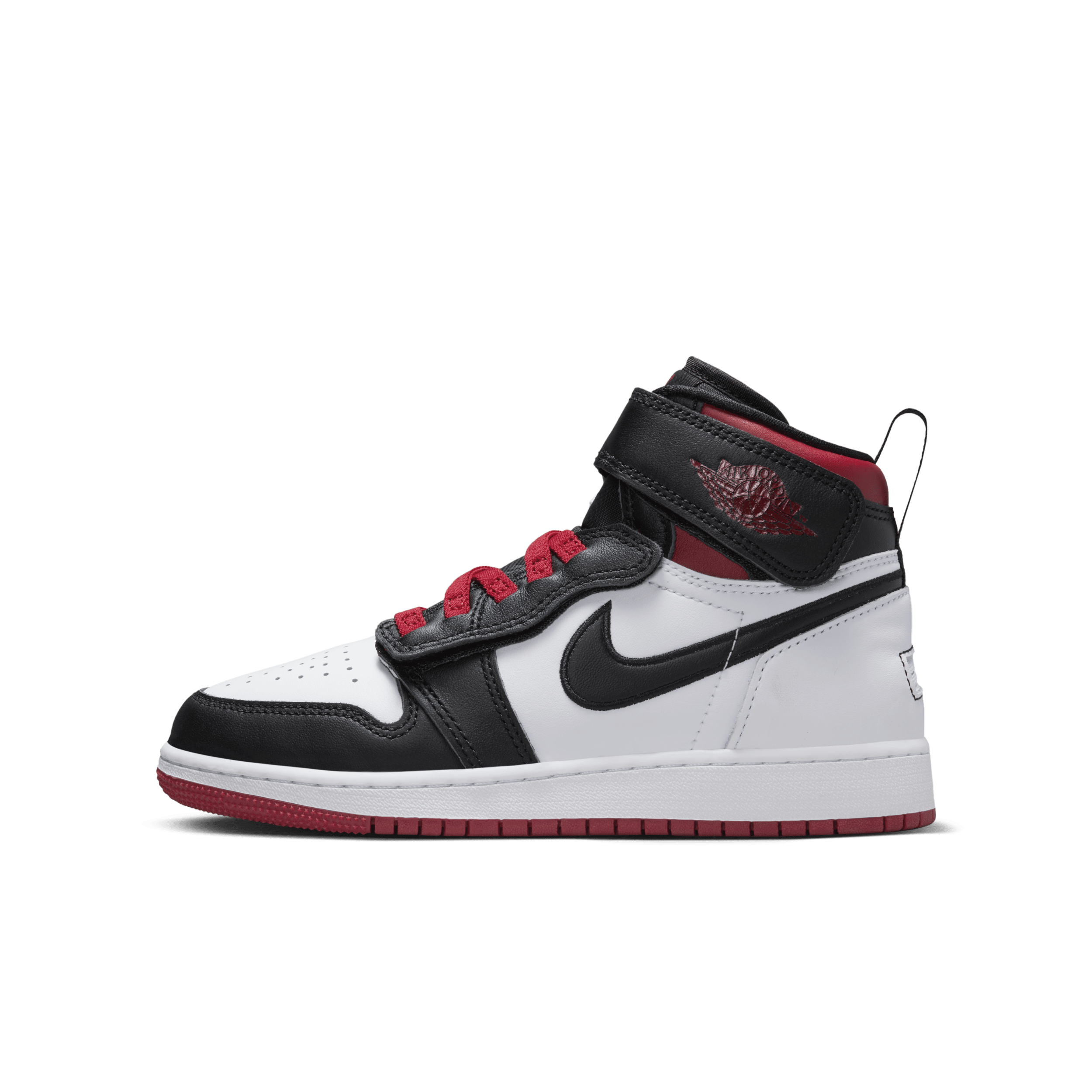 Air Jordan 1 Hi FlyEase-sko til større børn - hvid - DC7986-106