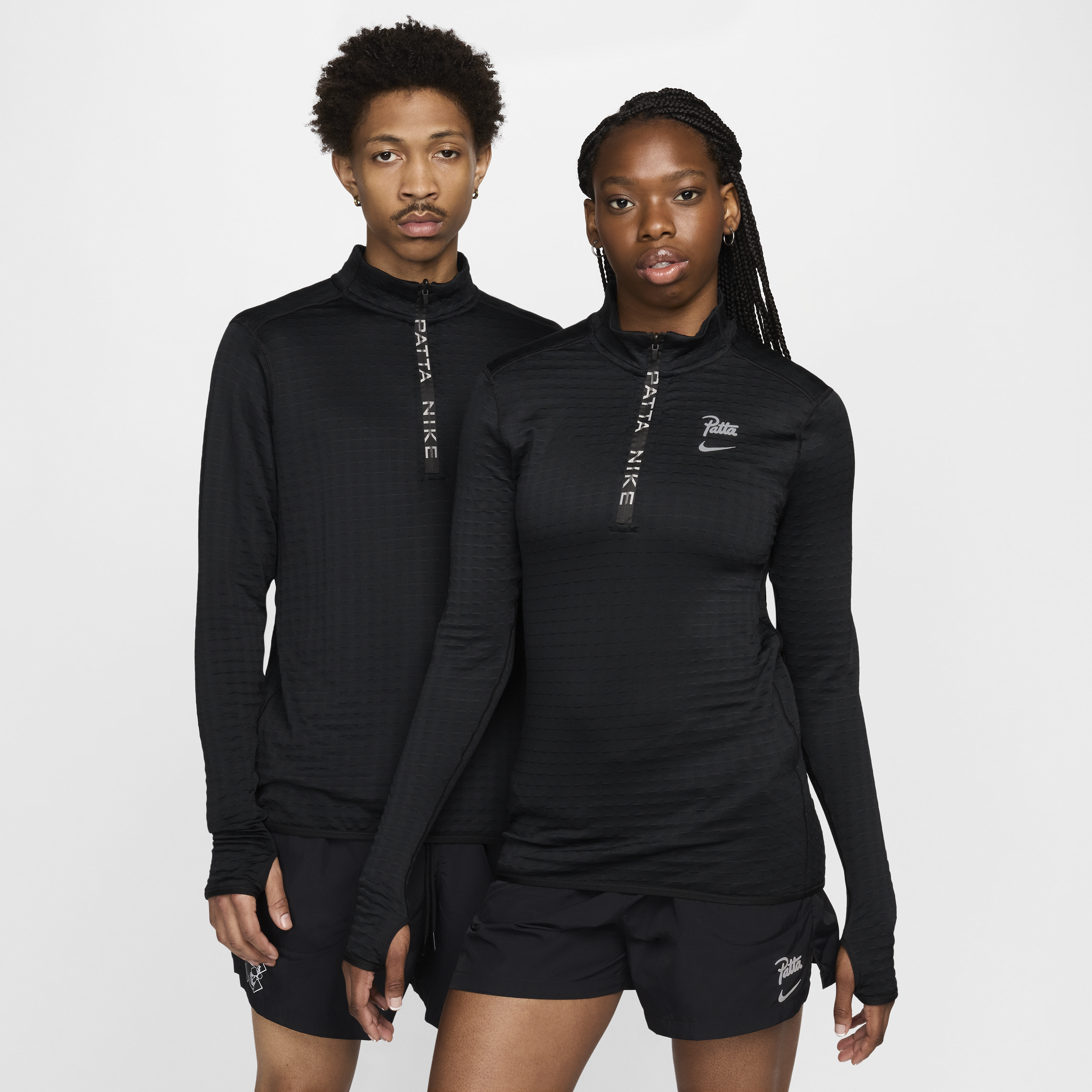 Nike x Patta Running Team Half-Zip Long-Sleeve Top – Black