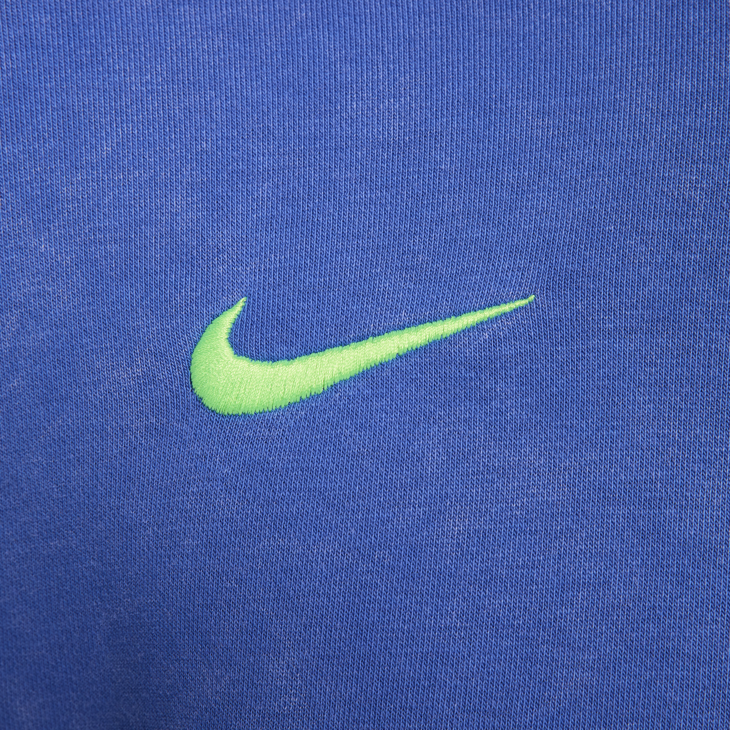 Sweat à capuche et zip en molleton Nike Football FC Barcelona Club 3e tenue pour homme - Bleu