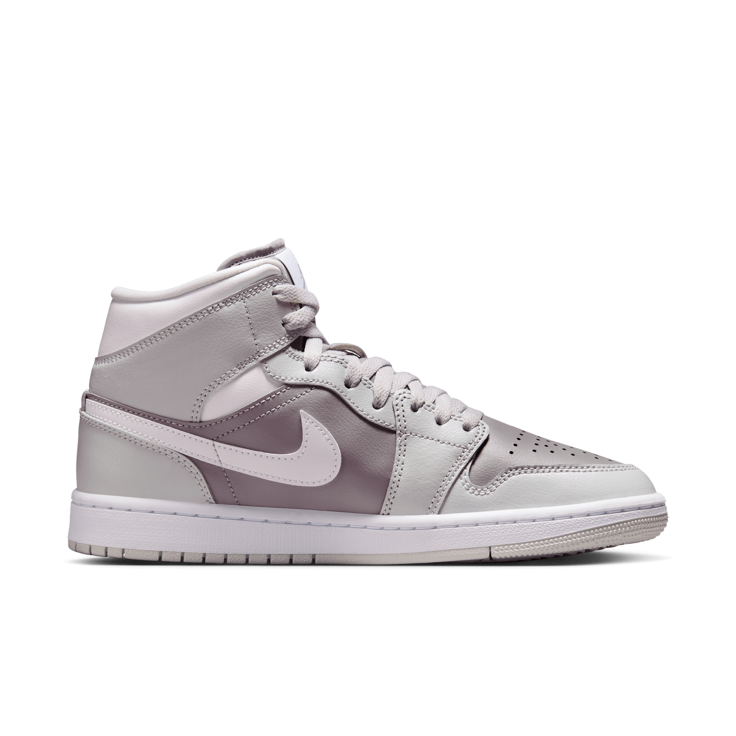 Chaussure Air Jordan 1 Mid pour Femme - Gris