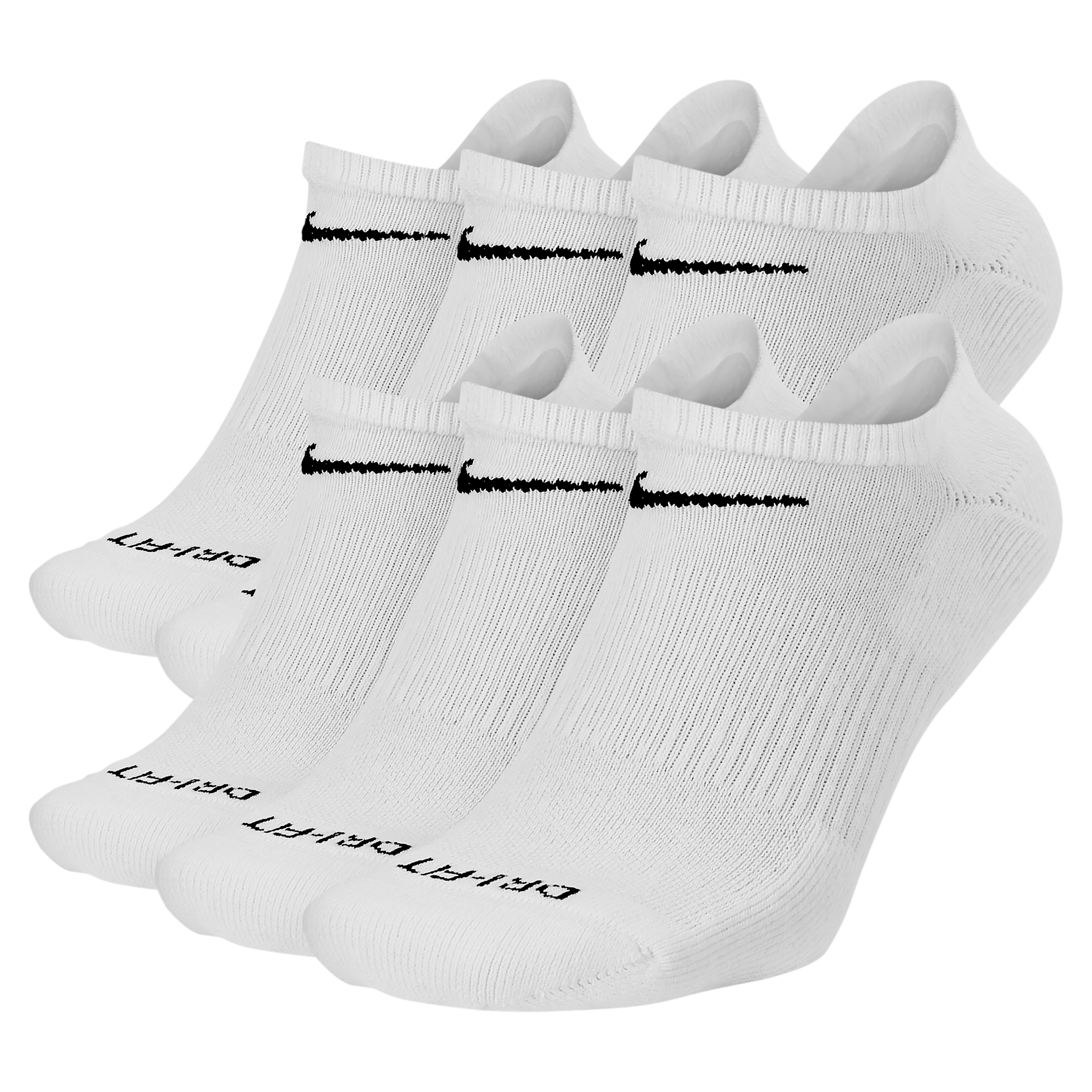Thumbnail - Nike Everyday Plus Cushioned Training No-Show-Socken (6 Paar) - Weiß