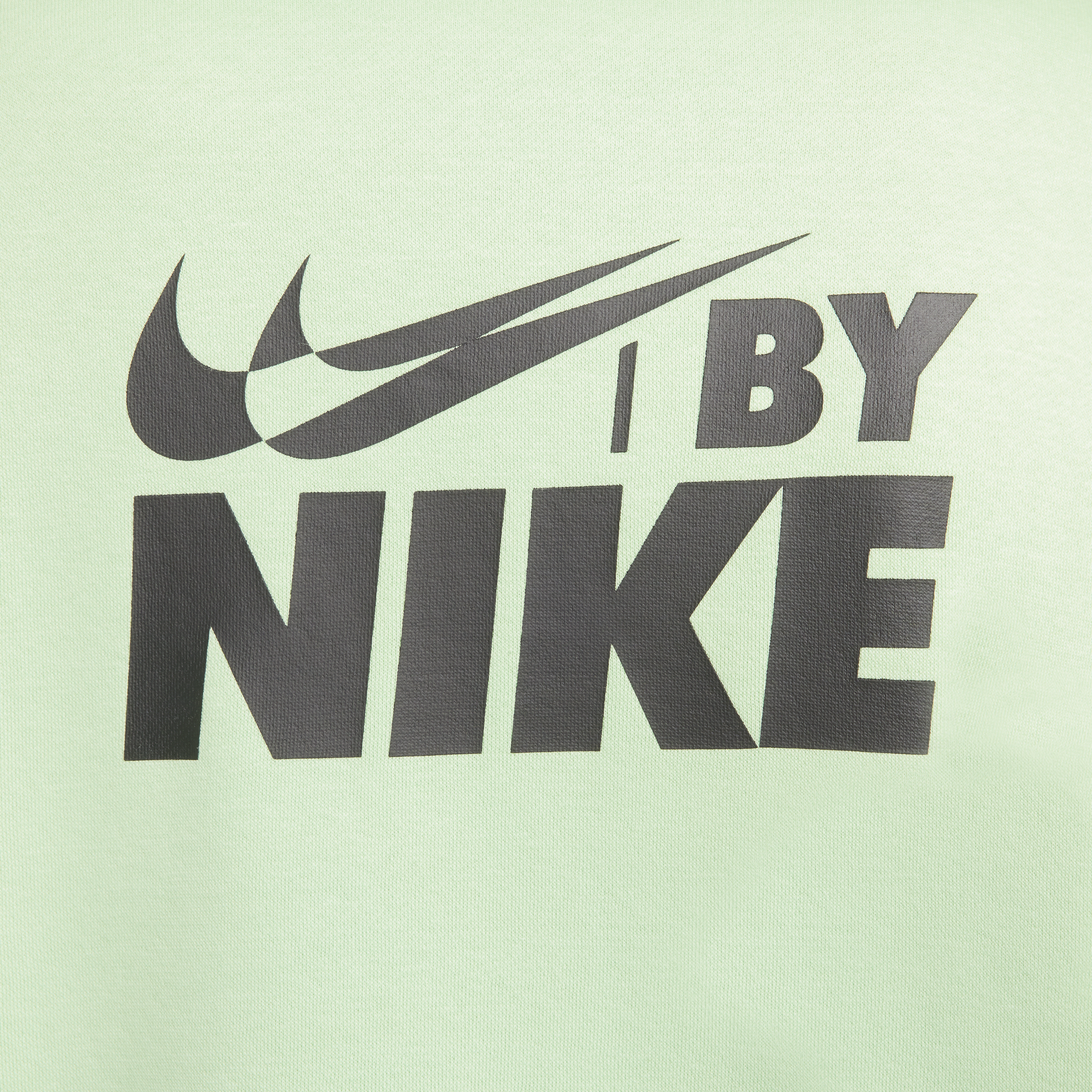 Nike Sportswear oversized damestop van fleece met korte rits voor dames Groen