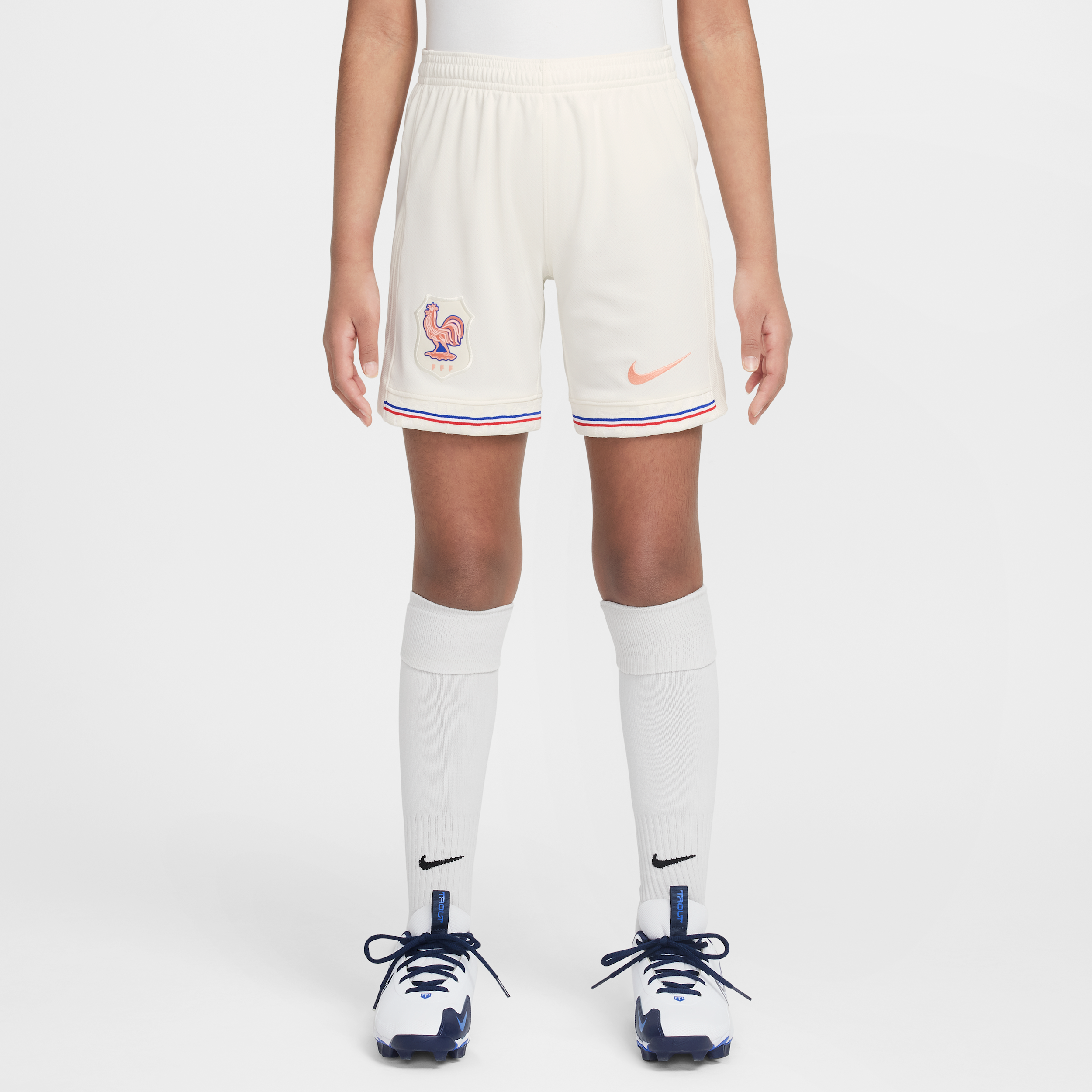 FFF 2025/26 Stadium Away Older Kids Nike Dri-FIT Football Replica Shorts - Brown - Polyester - 50% Recycled Polyester