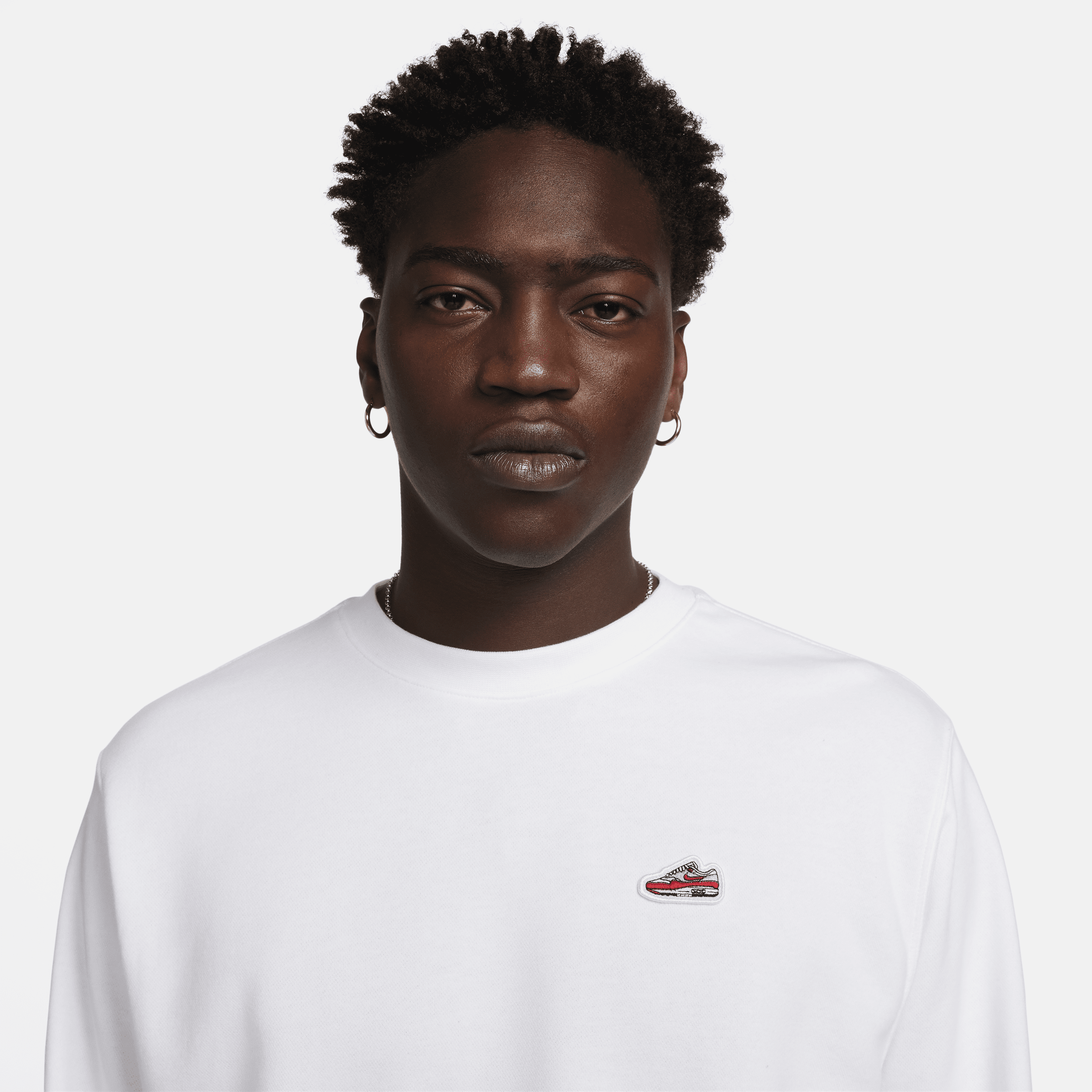 Nike Sportswear Sweatshirt van sweatstof met ronde hals voor heren Wit