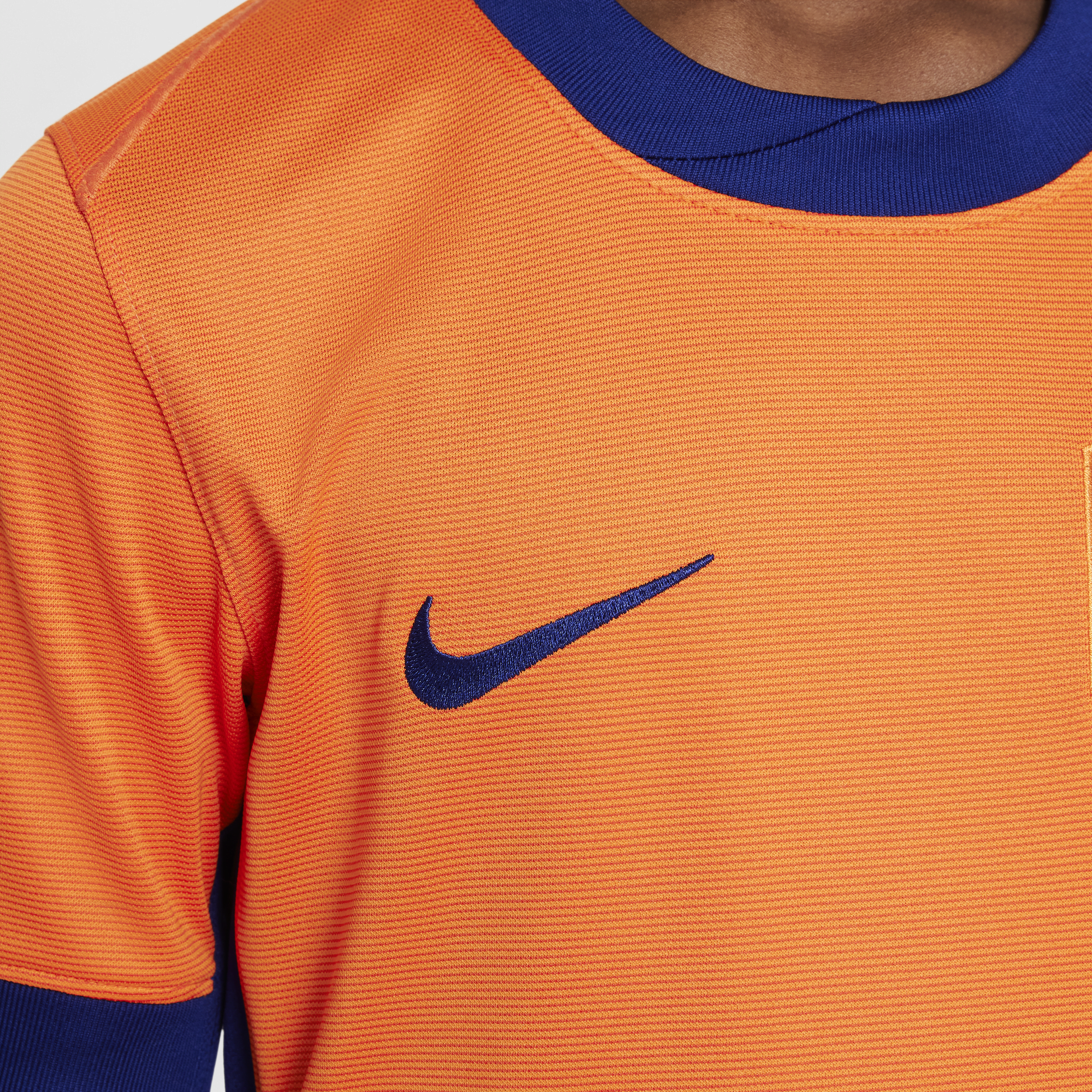 Maillot de foot replica Nike Dri-FIT Pays-Bas (Équipe féminine) 2024/25 Stadium Domicile pour ado - Orange